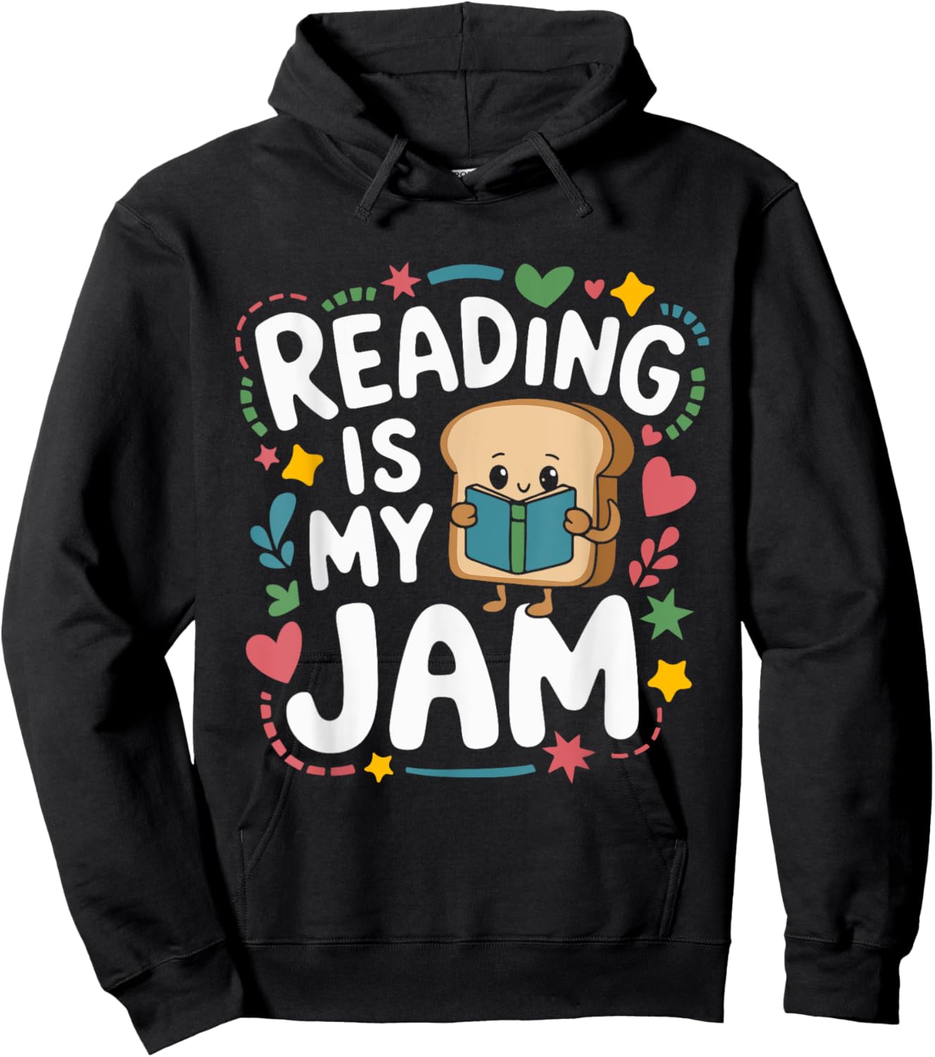 Reading My Jam Read Reading Book Librarian Toddlers Kids Hoodie - Hoodie | Black