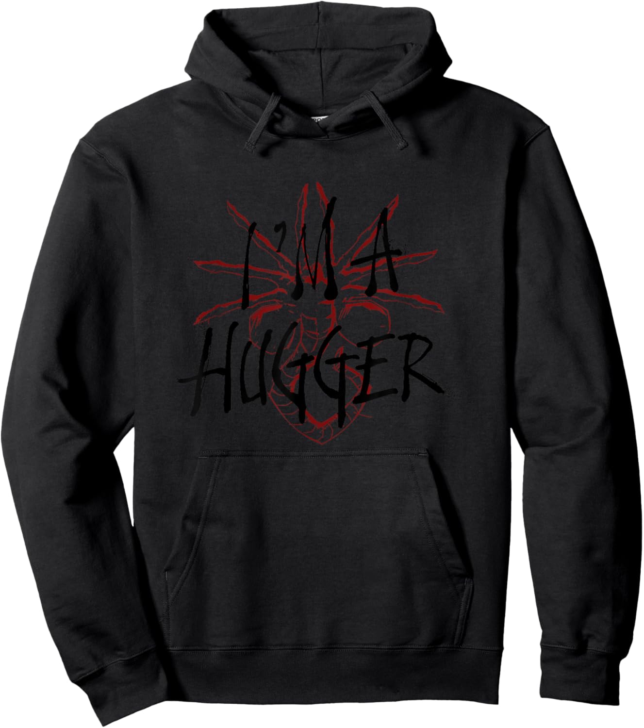 Alien: Romulus I'm A Hugger Graffiti Paint Black Logo Hoodie - Hoodie | Black