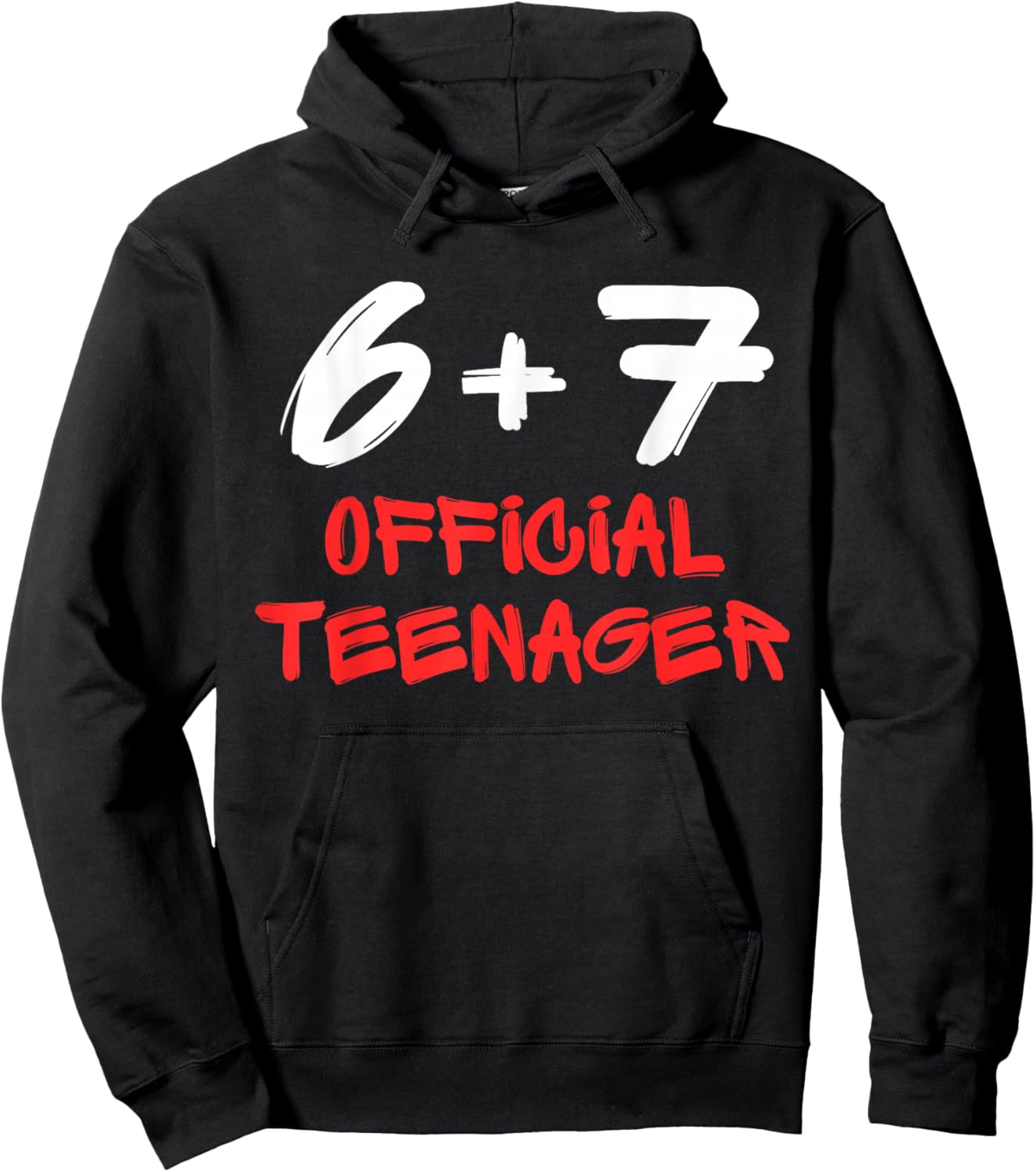 Funny 13th Birthday Official Teenager 6+7 Year Old Boys Kids Hoodie - Hoodie | Black