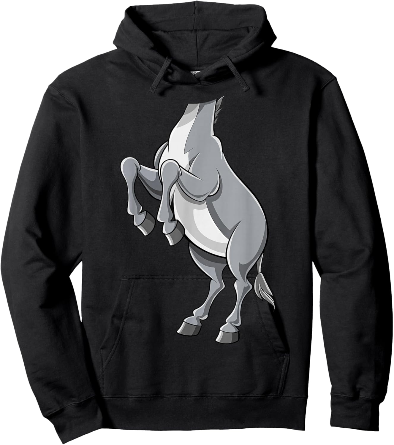 Donkey Shirt Adult Kids Men Women Donkey Costume Hoodie - Hoodie | Black