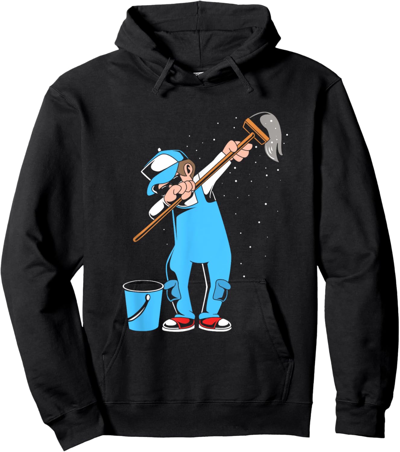 Funny School Custodian Janitor Dabbing Hoodie - Hoodie | Black