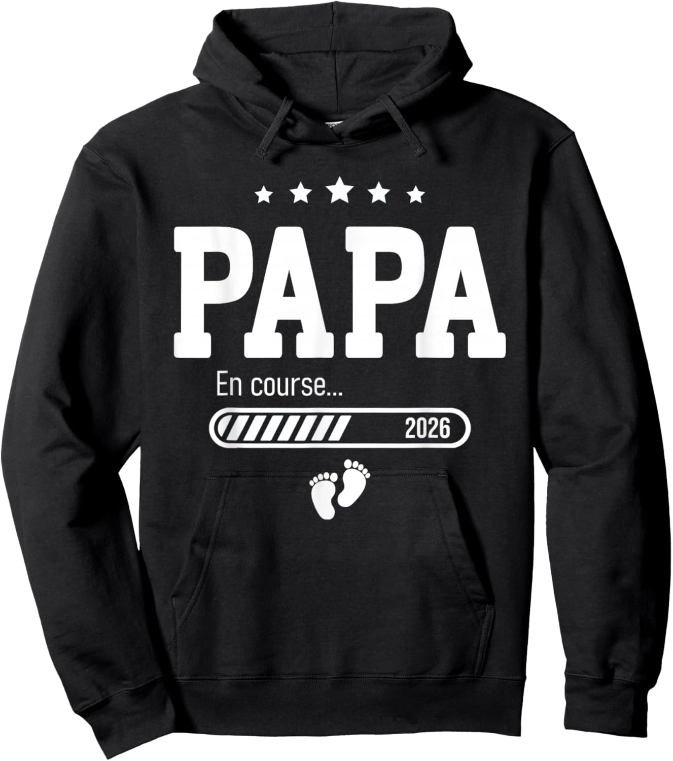 Dad in progress 2026 Pregnancy Announcement Future Dad 2026 Hoodie - Hoodie | Black