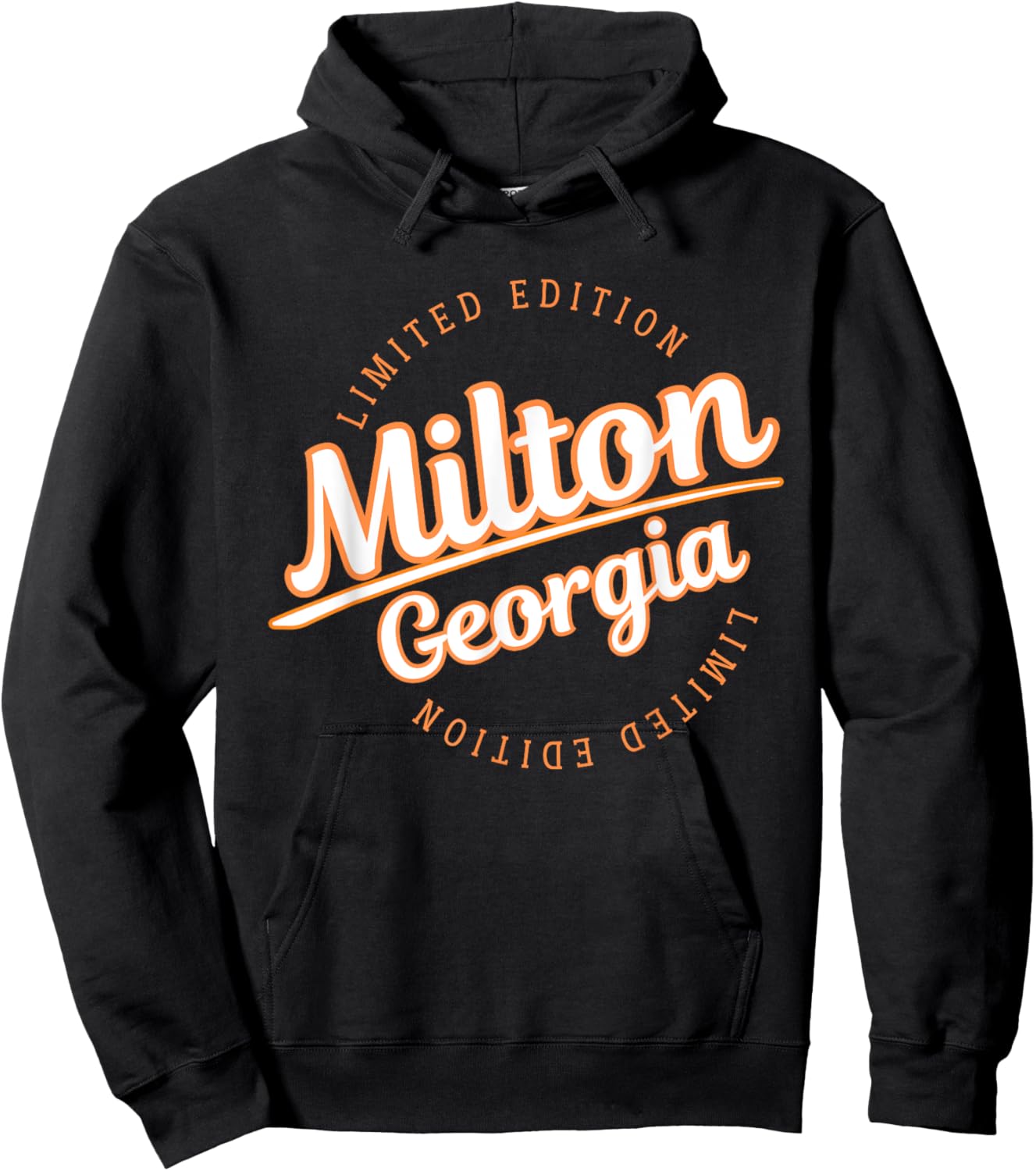 Retro Athletic Milton GA Apparel Hoodie - Hoodie | Black