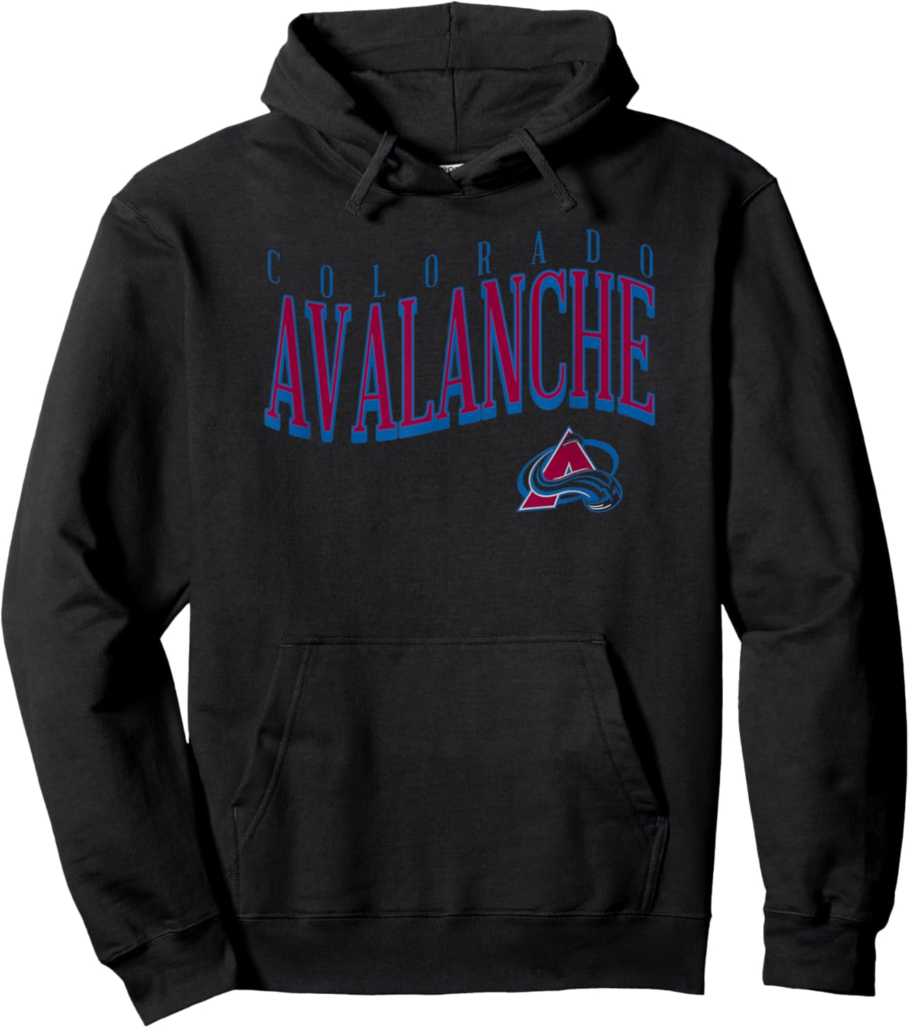 Colorado Avalanche Wave White NHL Officially Licensed Hoodie - Hoodie | Black