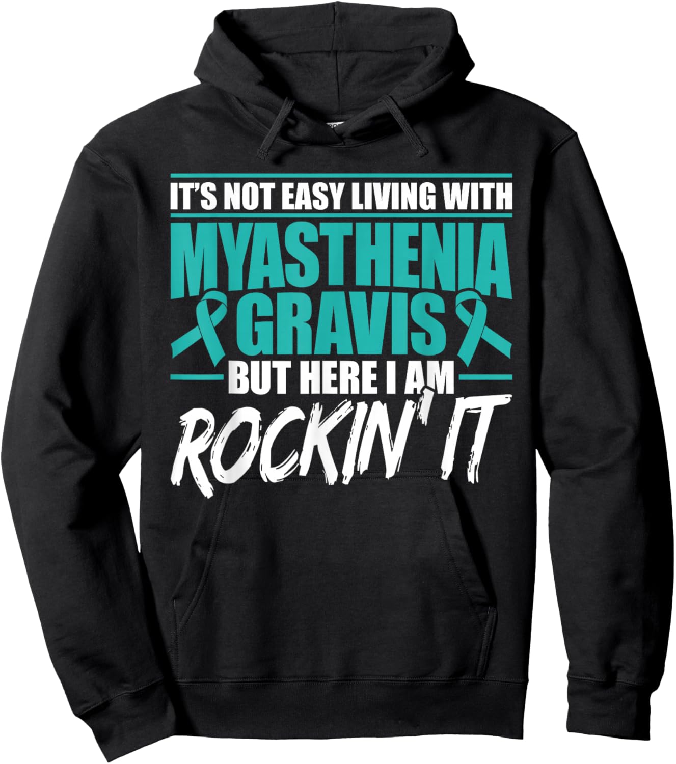 Funny Myasthenia Gravis Warrior Hoodie - Hoodie | Black