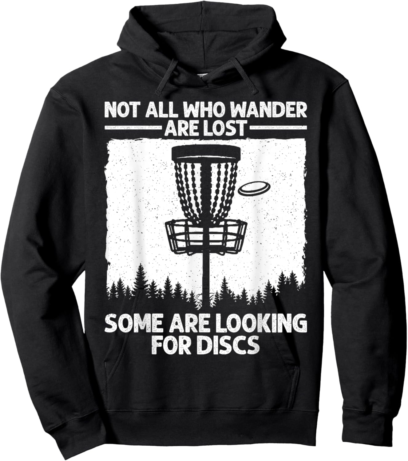 Funny Disc Golf Art Women Kids Disc Golfer Disc Golf Hoodie - Hoodie | Black