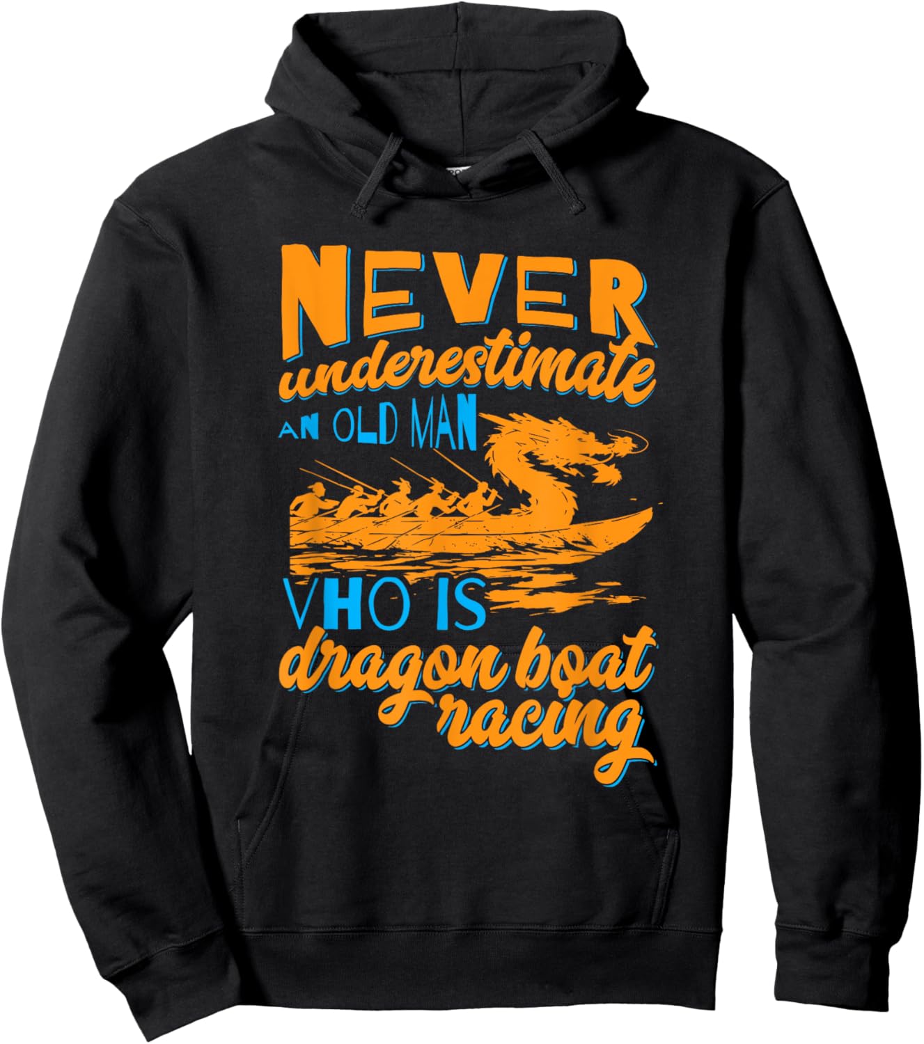 Dragon Boat Paddler Rowing Competition Dragon Boat Racing Hoodie - Hoodie | Black