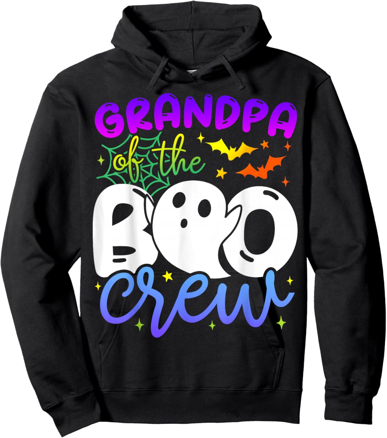 Grandpa of The Boo Crew Costume Halloween Family Matching Hoodie - Hoodie | Black