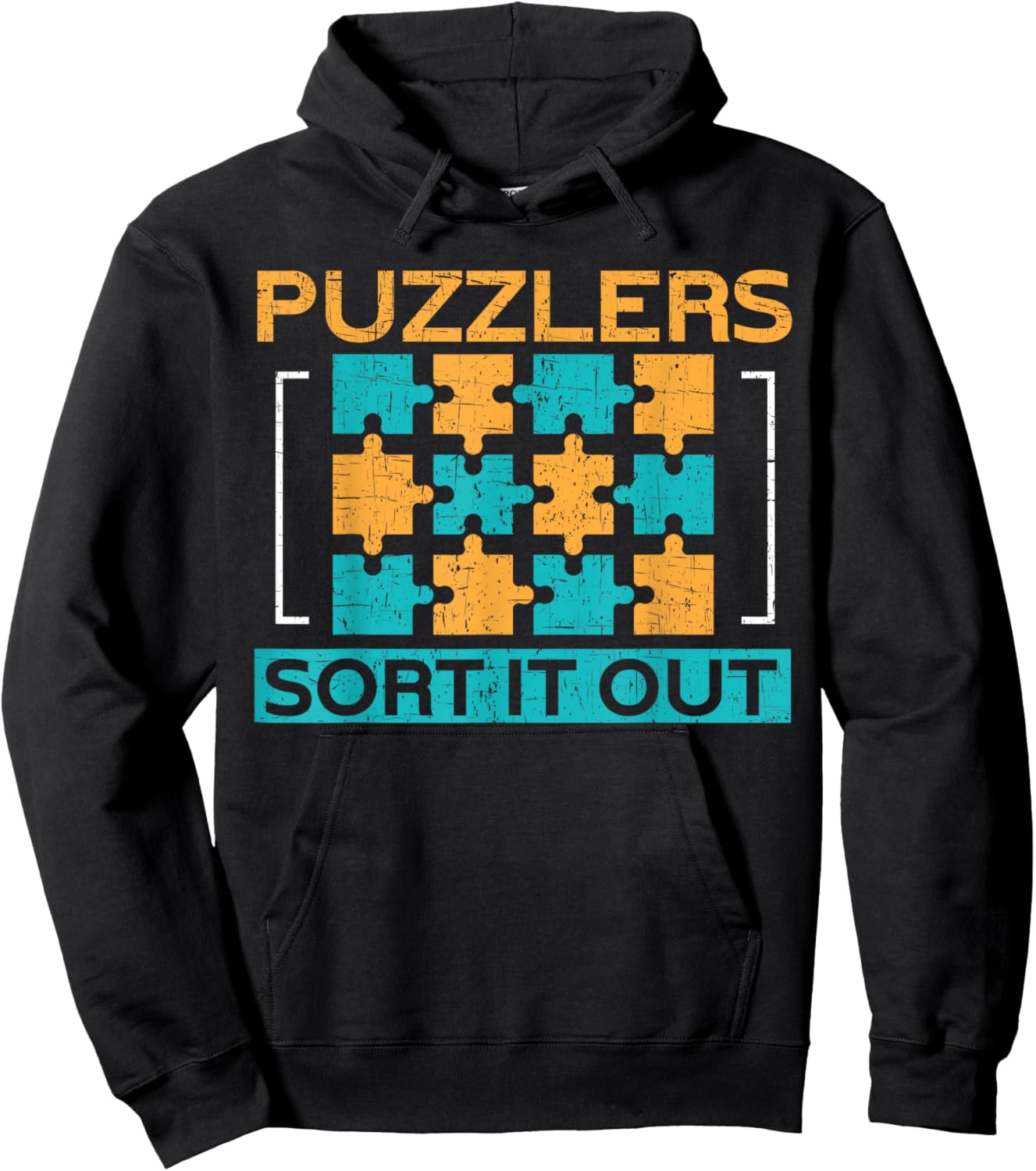 Puzzlers Sort It Out Funny Puzzling Hoodie - Hoodie | Black