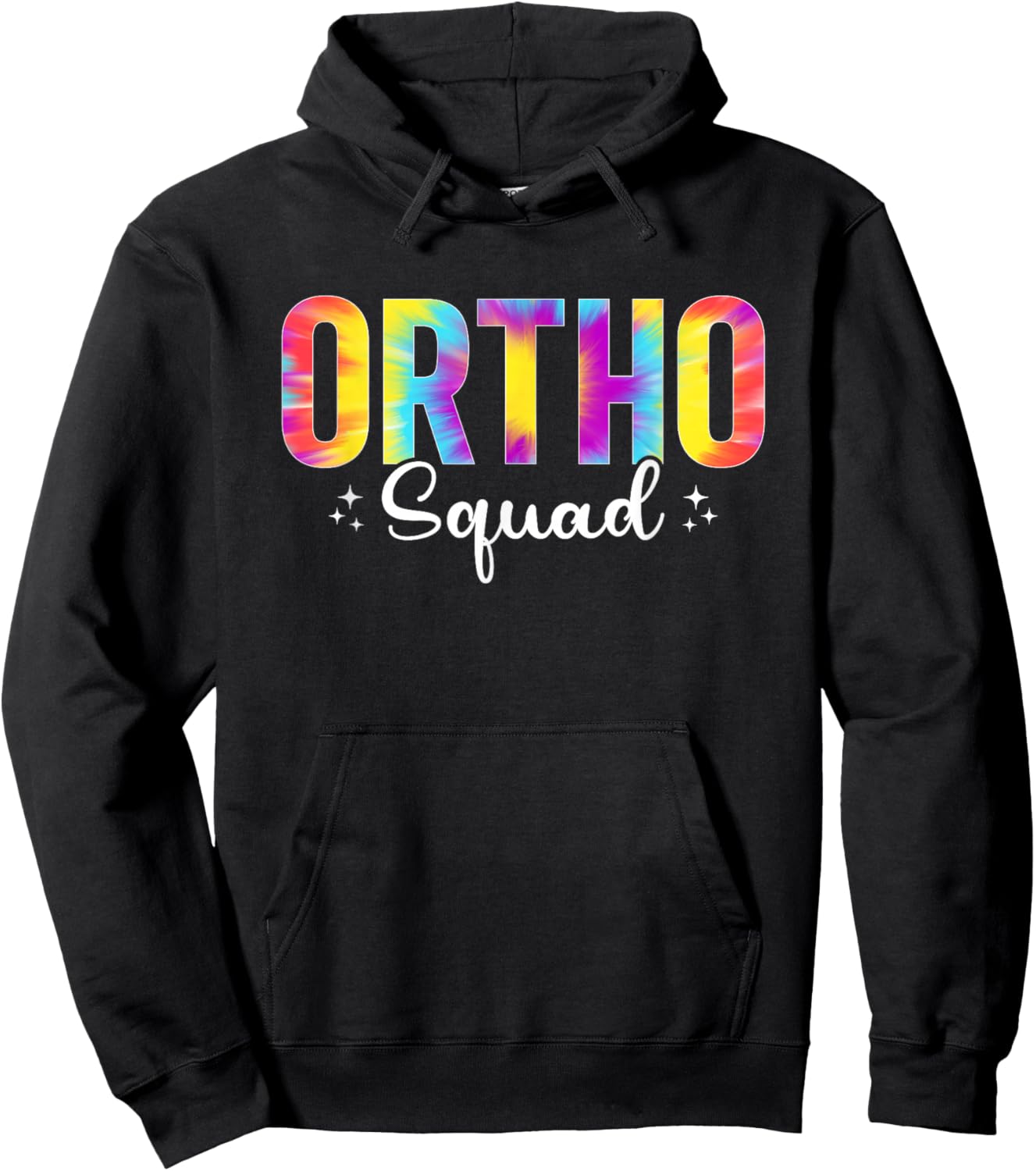 Ortho Squad Orthopedic Surgeon Orthopedist Tie Dye Hoodie - Hoodie | Black