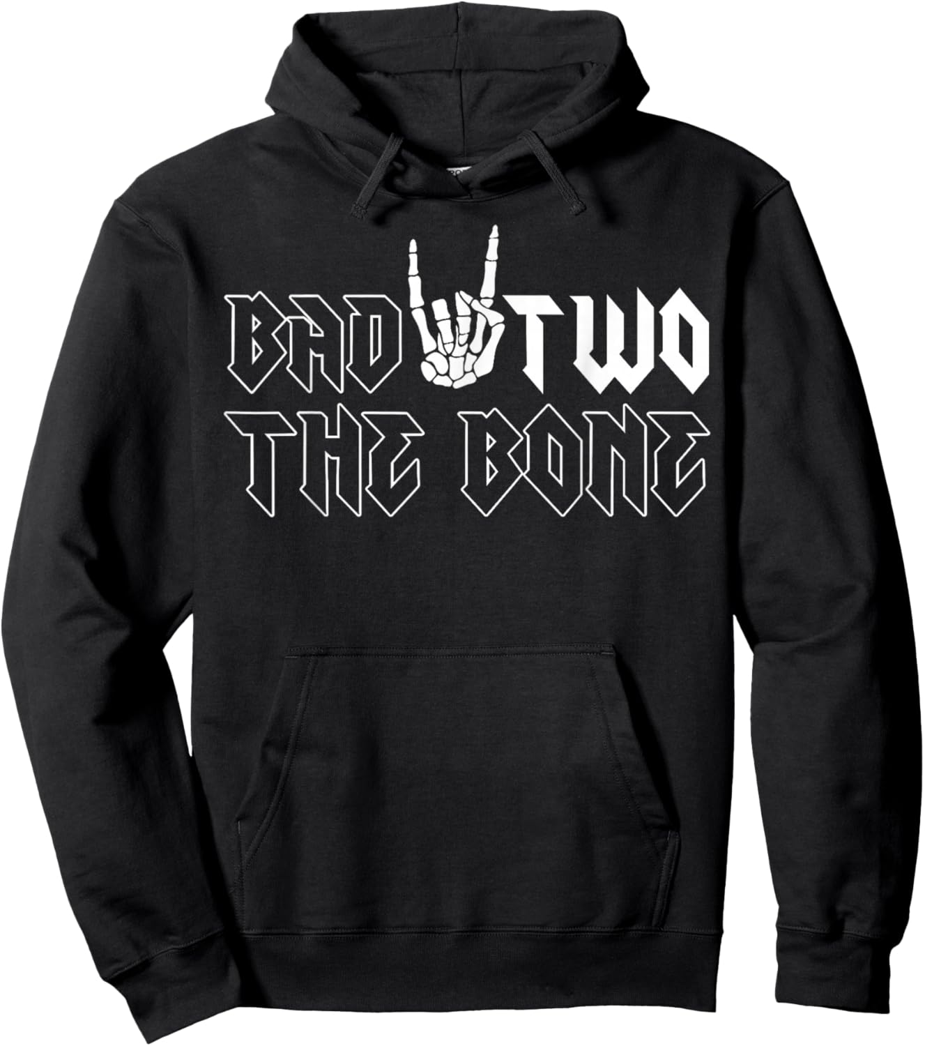 2nd Birthday Boy Shirt Bad Two The Bone 2 Years Old Party Hoodie - Hoodie | Black
