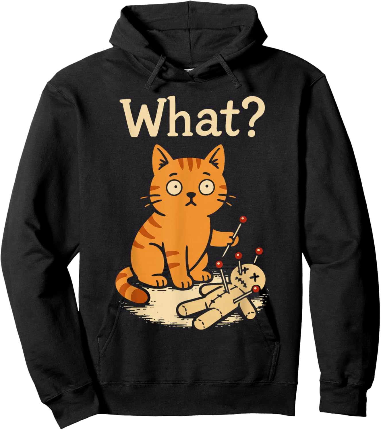 Novelty Graphic Men Kids Women Funny Cat Hoodie - Hoodie | Black
