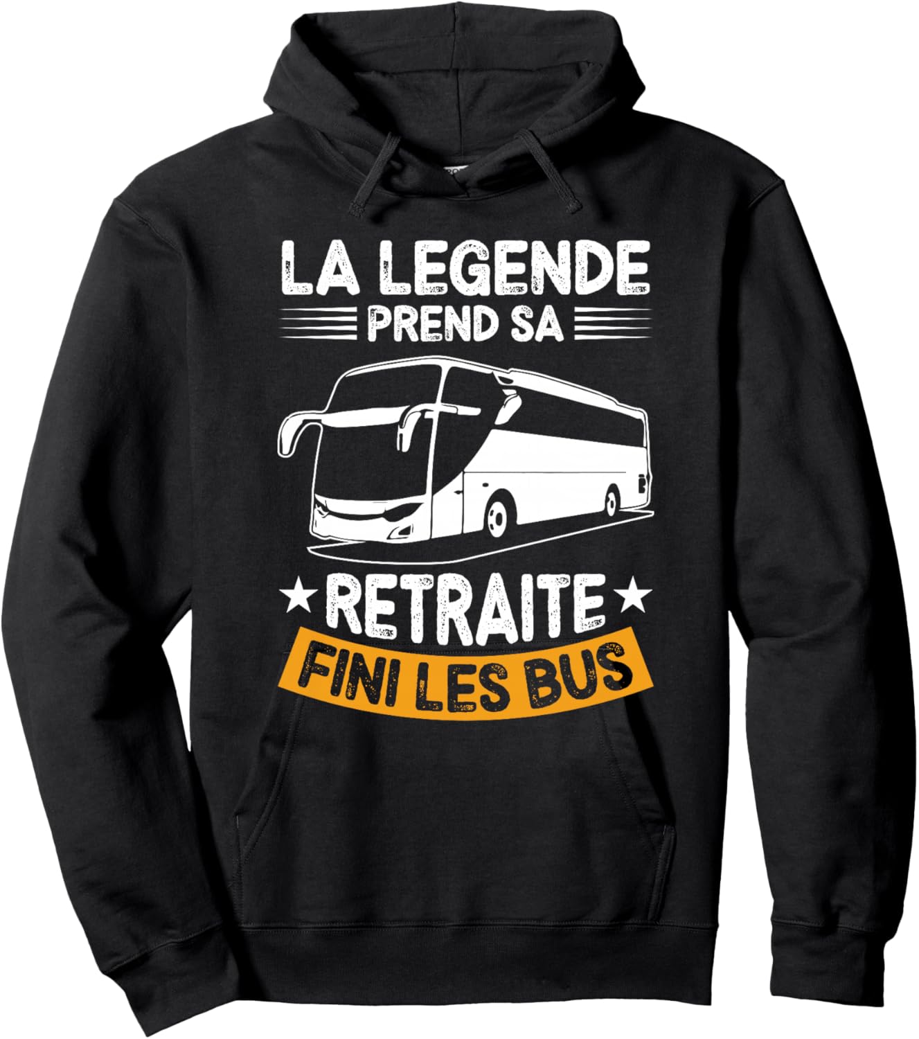 Shirt Retraite Bus Chauffeur Retraité 2025 Haut de Gamme Hoodie - Hoodie | Black