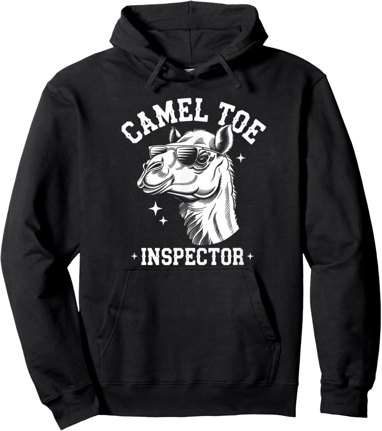 Camel Toe Inspector Funny Adult Animal Dad Joke Hoodie - Hoodie | Black