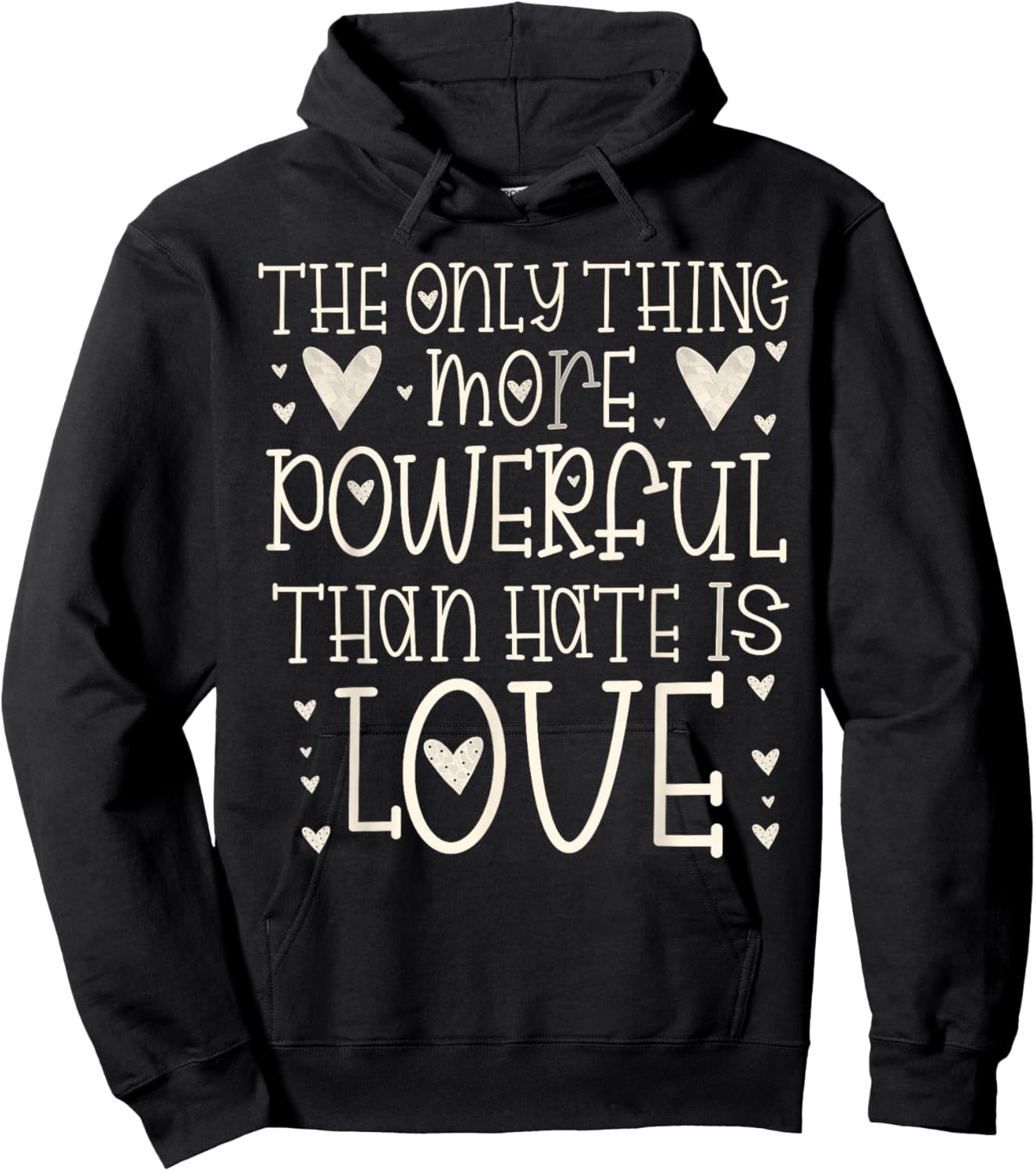 T-Shirt Hoodie - Hoodie | Black