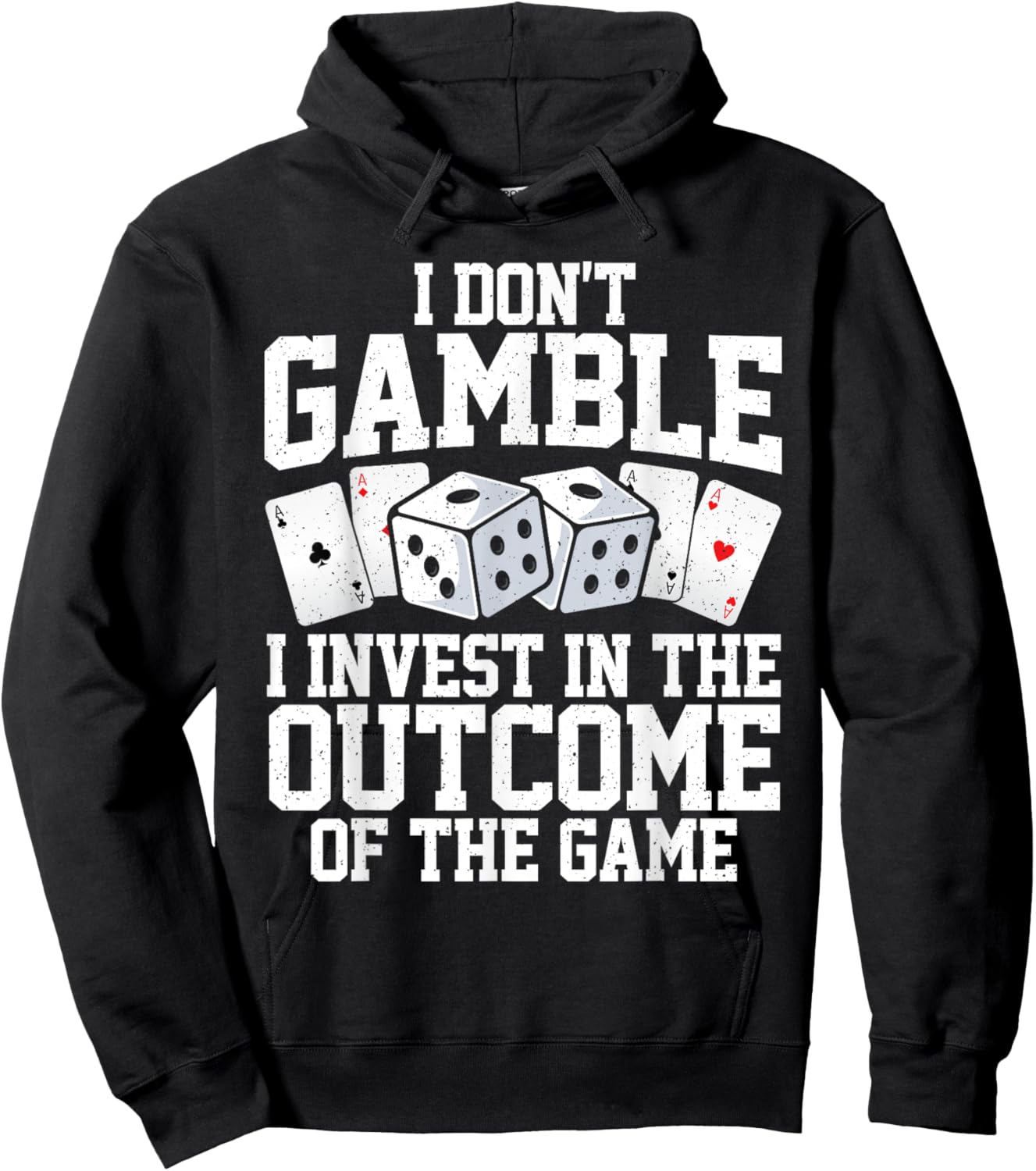 Funny Gambling Art Women Casino Poker Player Gambler Hoodie - Hoodie | Black
