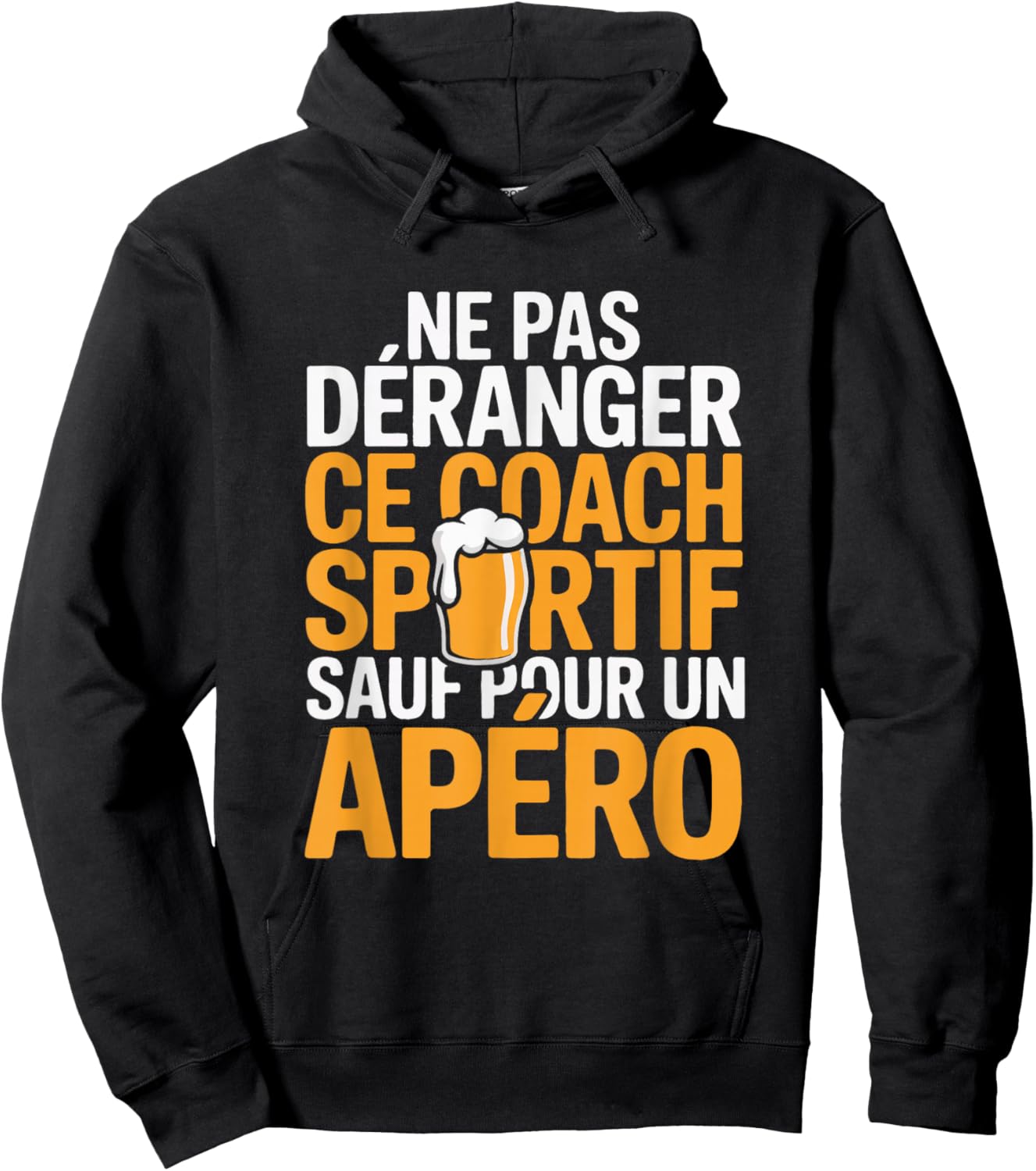 Men's Sports Coach Aperitif Humour Gift Funny Beer Hoodie - Hoodie | Black