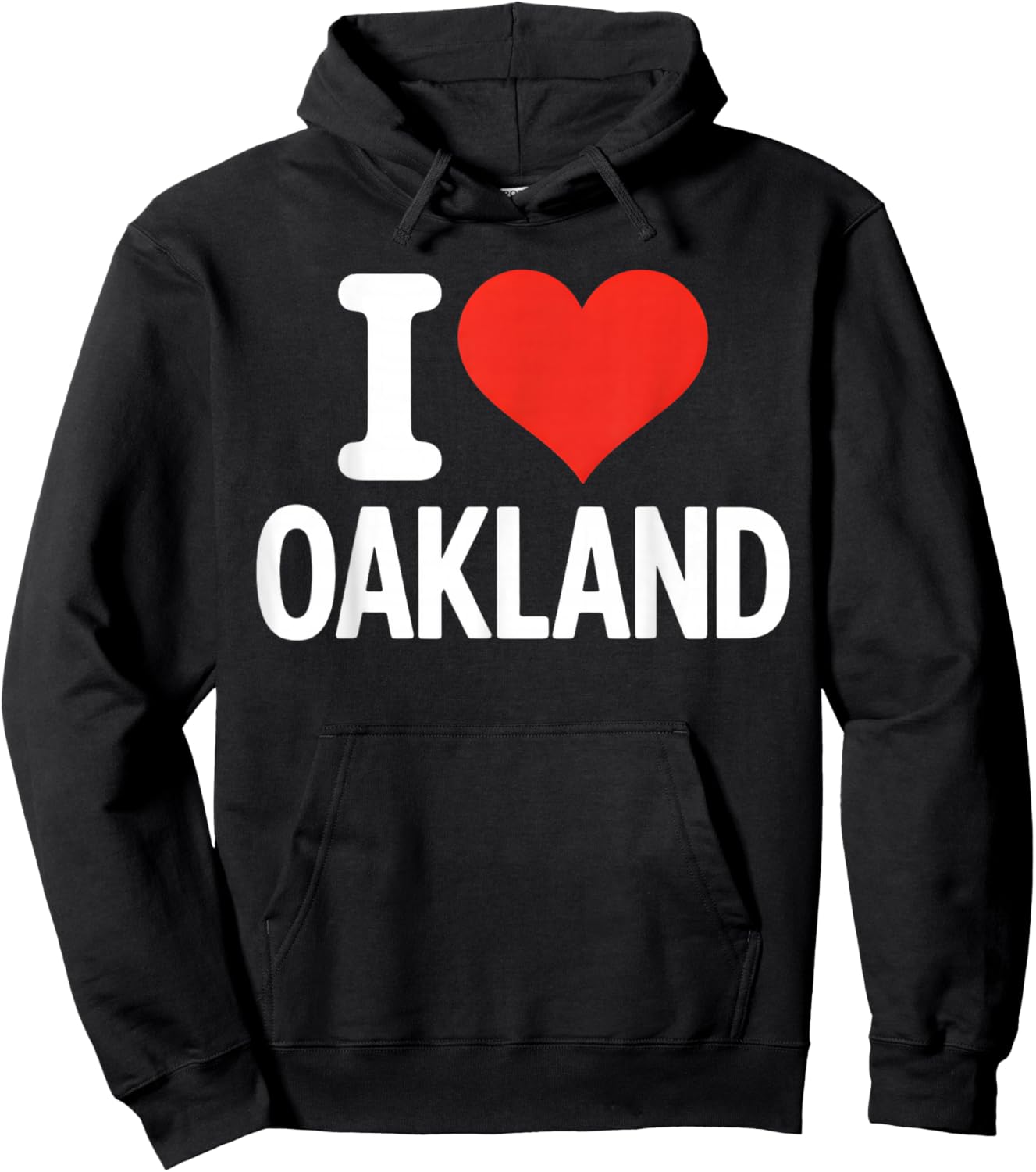 I Heart Oakland Bay Area 510 California Hometown City Roots Hoodie - Hoodie | Black