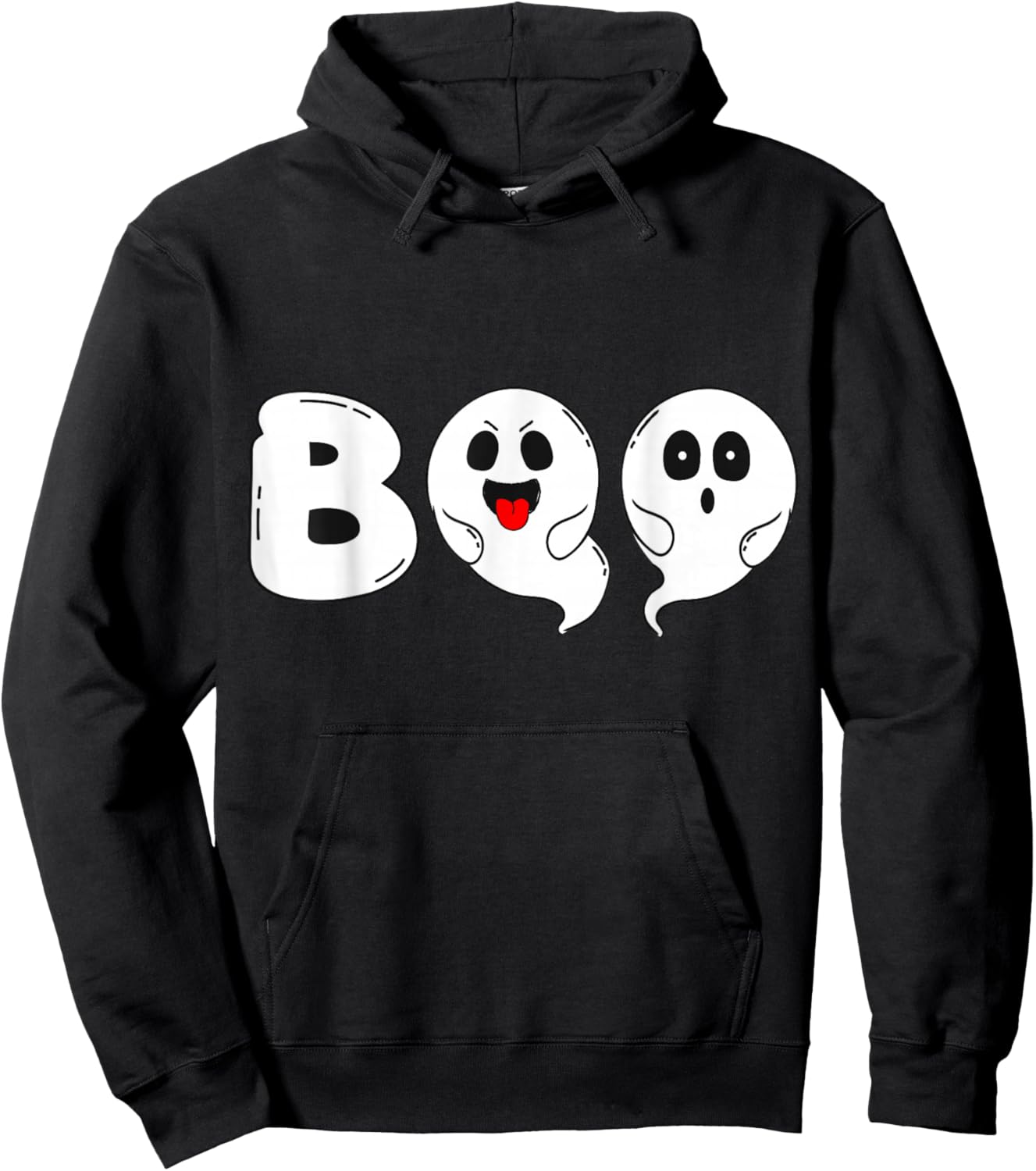 boo spooky Halloween pumpkin spooky pumpkin Hoodie - Hoodie | Black