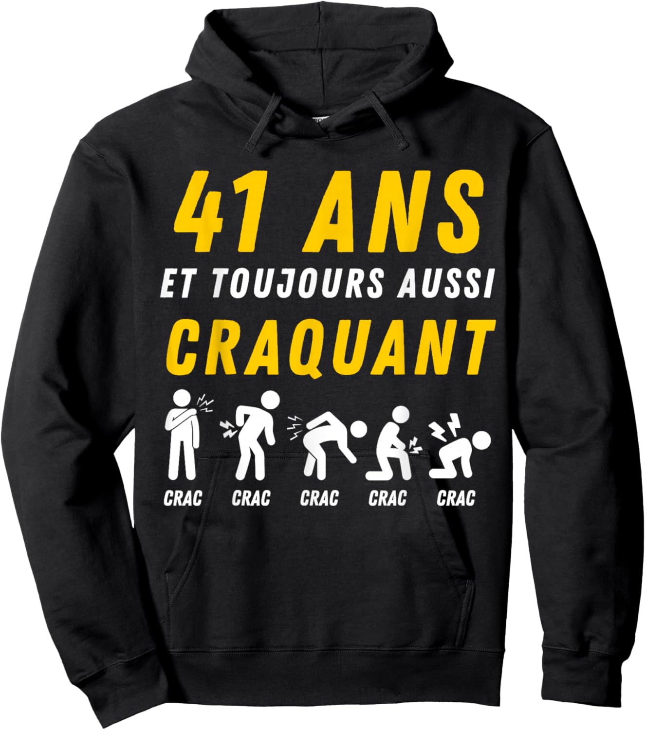Idée Cadeau Humour 41e Anniv 1985 Anniversaire 41 Ans Homme Hoodie - Hoodie | Black