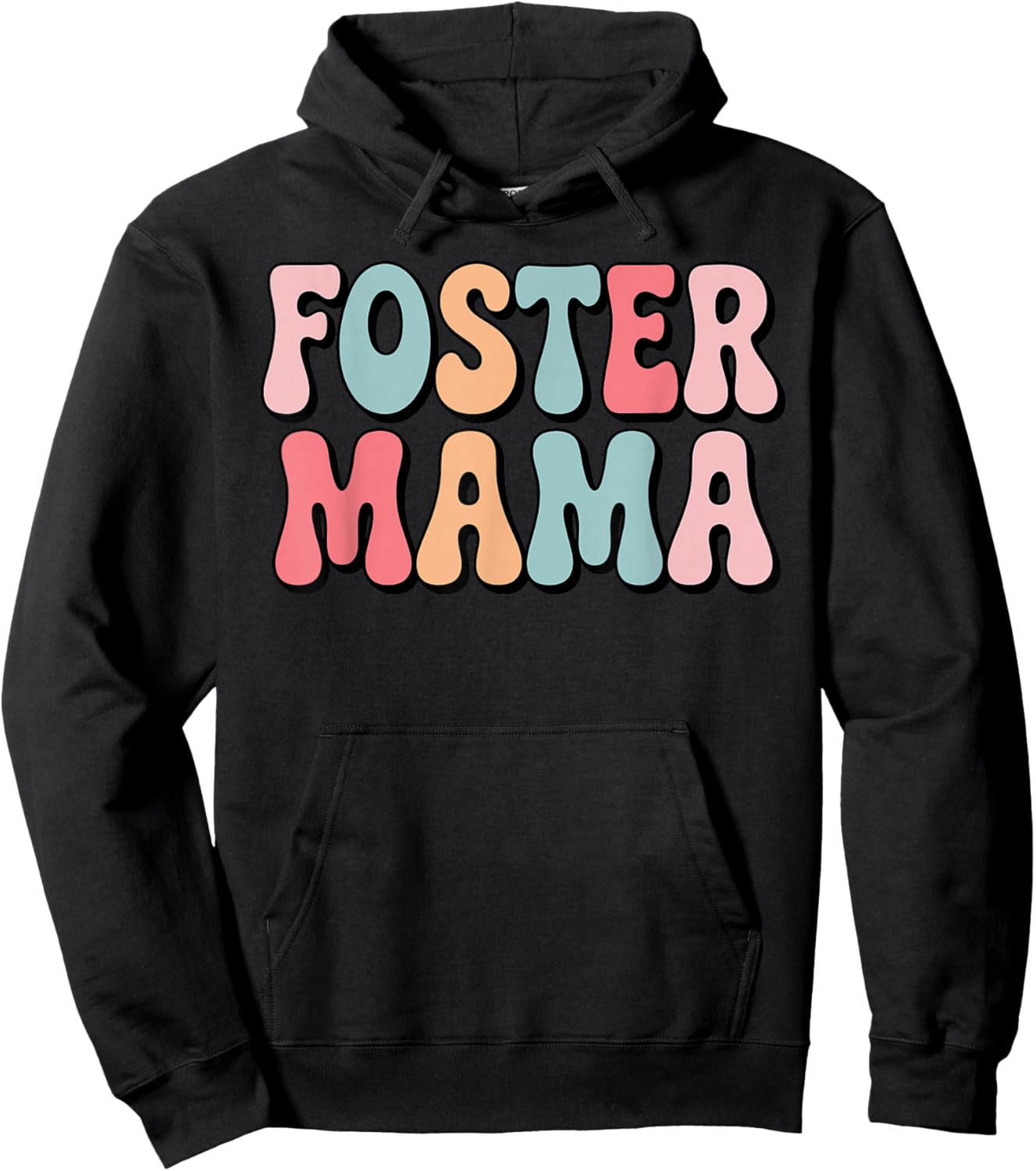 Funny Foster Mom Art Foster Care Family Foster Mom Hoodie - Hoodie | Black