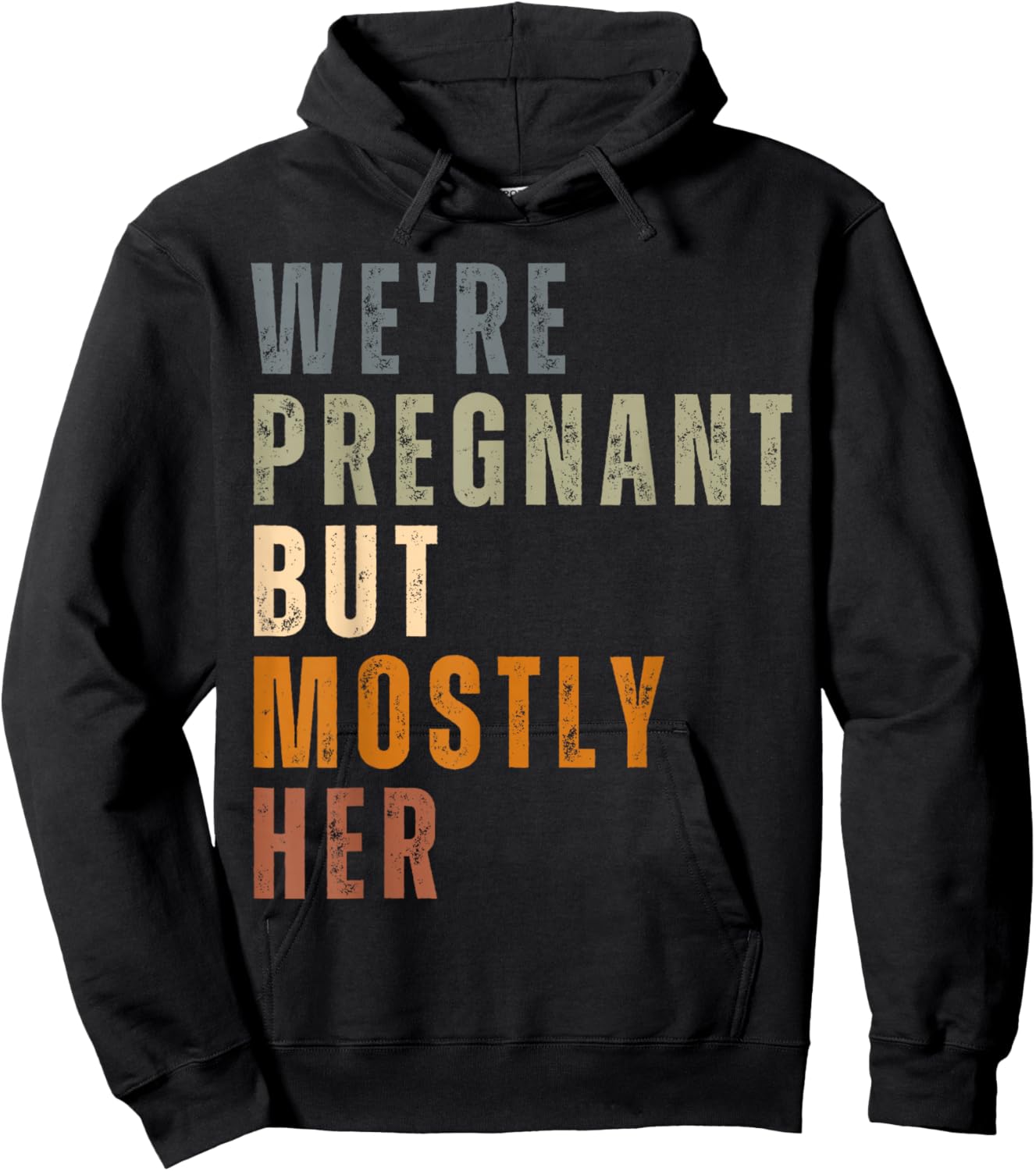 New Dad Est 2026 We're Pregnant But Mostly Her Father's Day Hoodie - Hoodie | Black