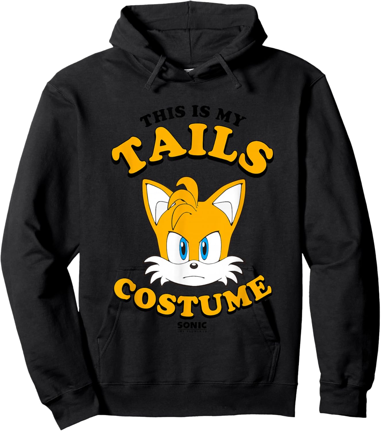 Sonic The Hedgehog Halloween This Is My Tails Costume Hoodie - Hoodie | Black