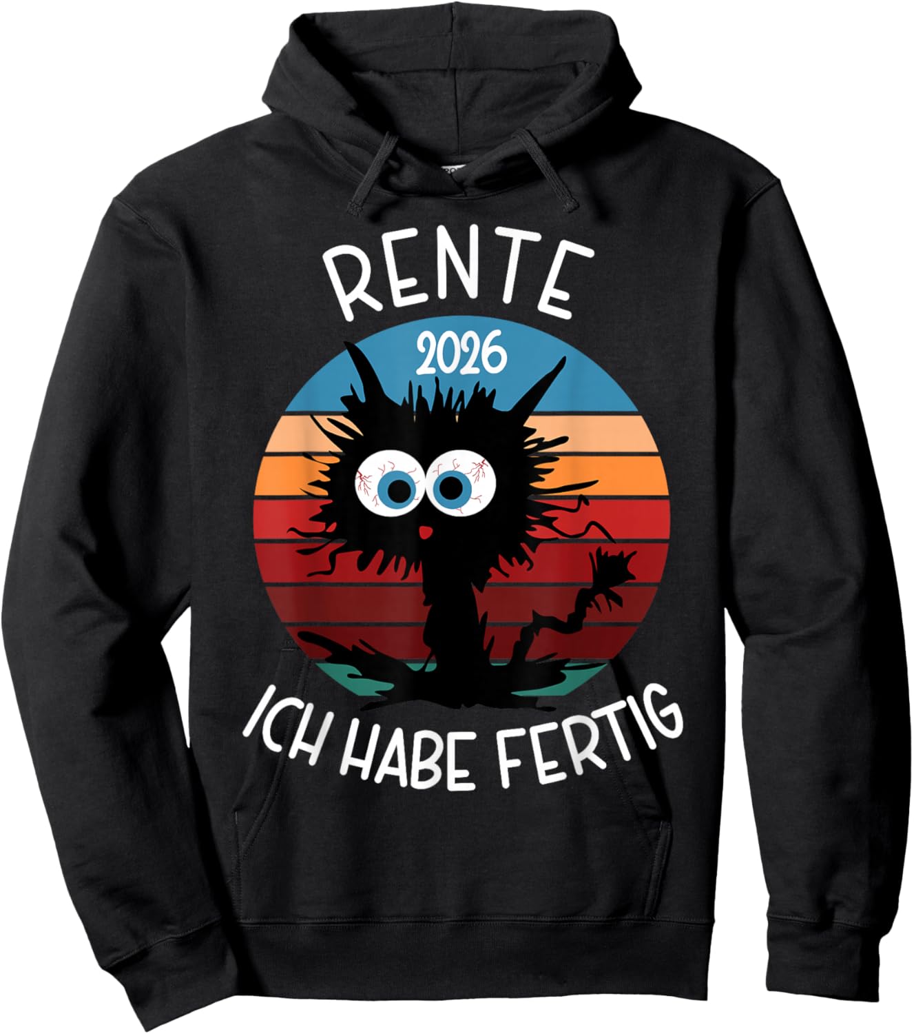 Rente 2026 Ich Habe Fertig Hoodie - Hoodie | Black