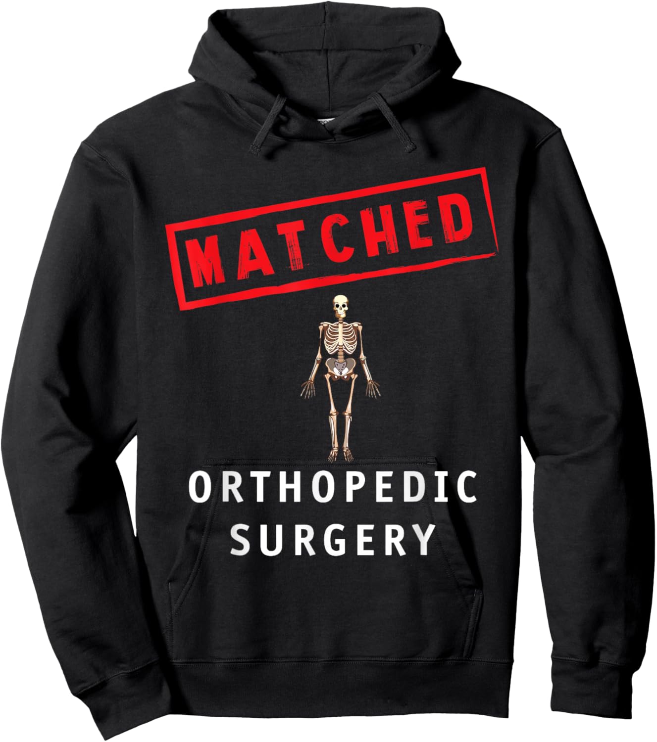 Match Day 2025 Med School Residency Matched Ortho Surgery Hoodie - Hoodie | Black