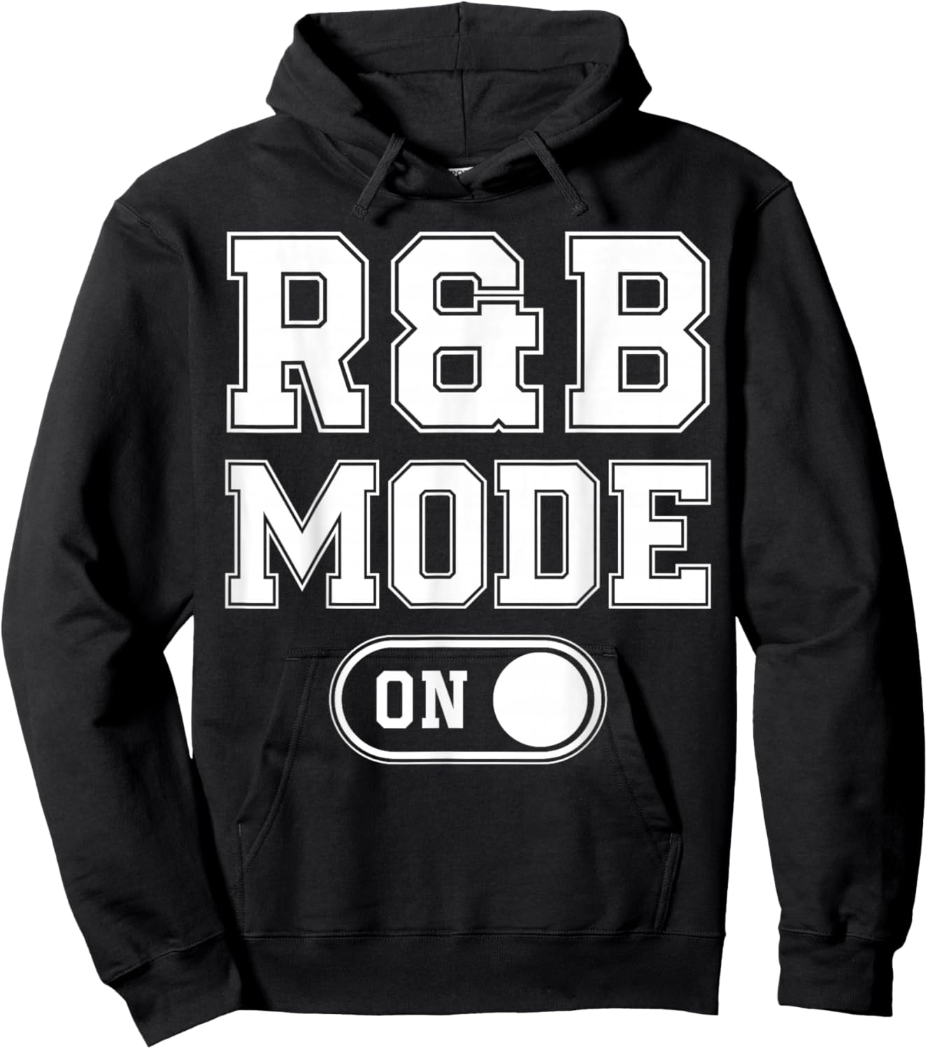 R&B Mode On Funny Soul Singer Gift Karaoke Music Lover Hoodie - Hoodie | Black