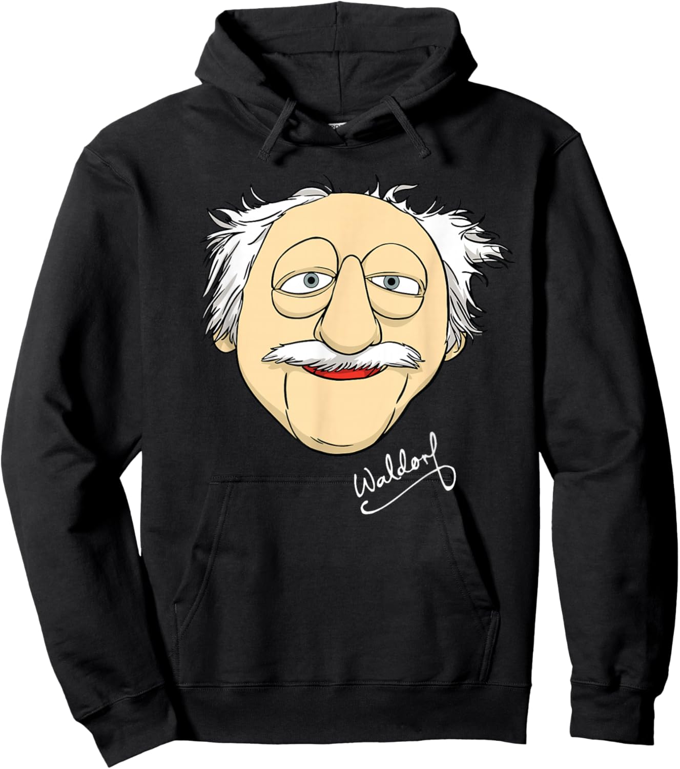 Disney The Muppets Waldorf Big Face Hoodie - Hoodie | Black