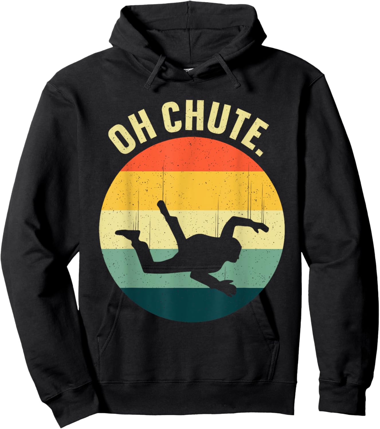Skydiving Art Women Parachute Skydiver Paragliding Hoodie - Hoodie | Black