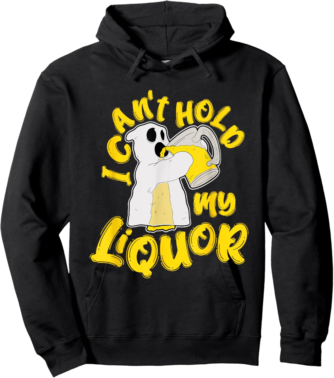 Halloween Beer Can’t Hold My Liquor Ghost Drank Hoodie - Hoodie | Black