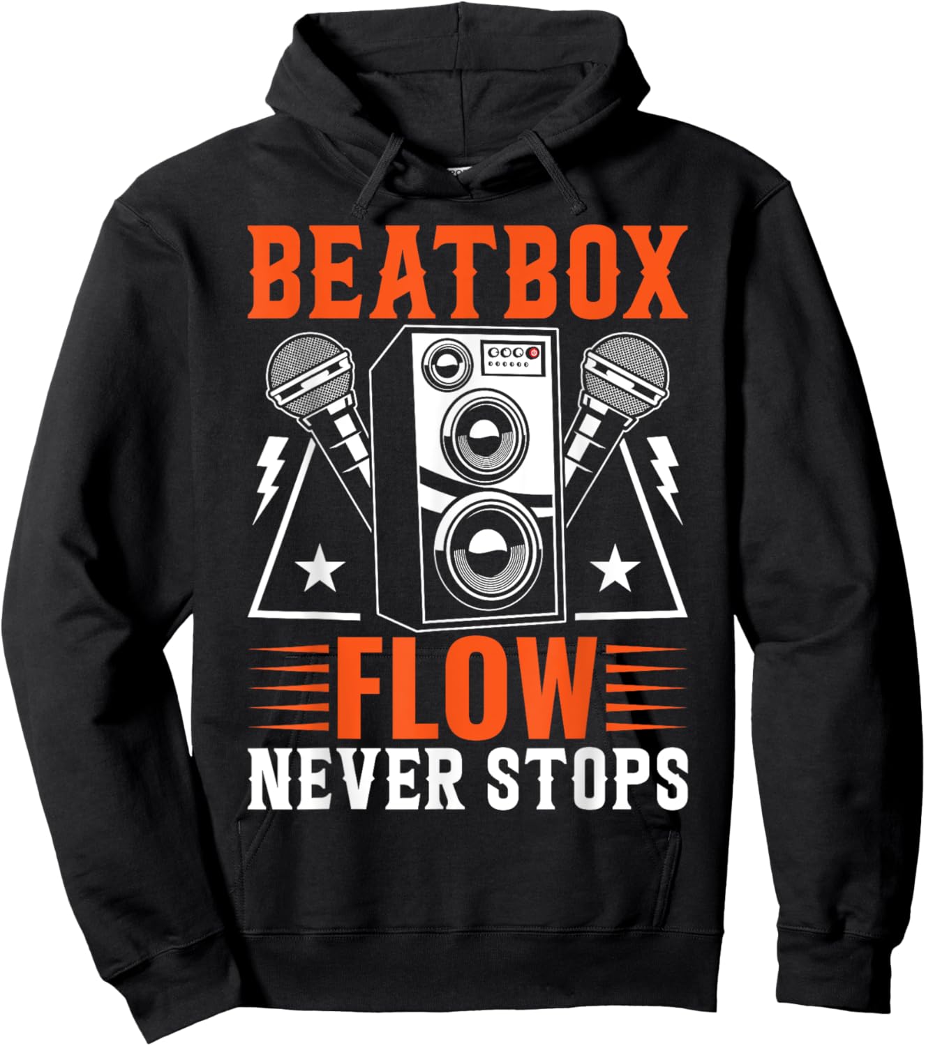 Beatbox Flow Never Stops Beatbox Beatboxing Hoodie - Hoodie | Black