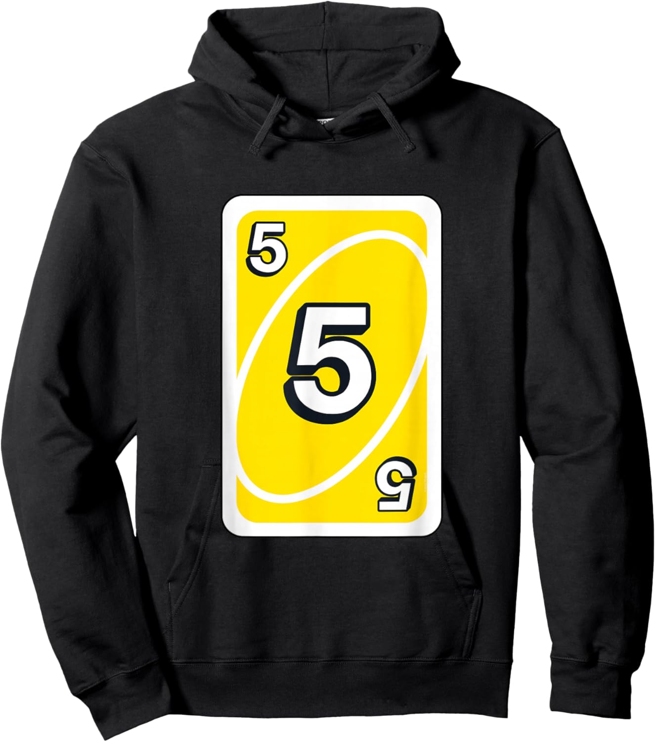 UNO Halloween Yellow 5 Cards Hoodie - Hoodie | Black
