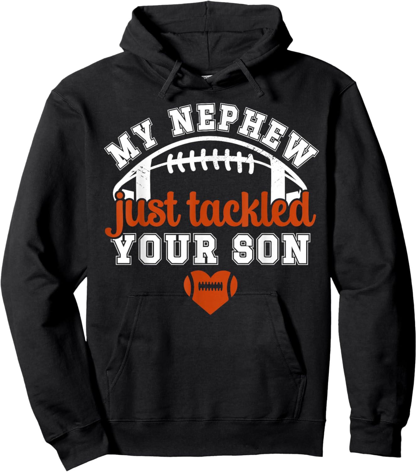 My Nephew Football Aunt Of A Football Player Auntie Hoodie - Hoodie | Black
