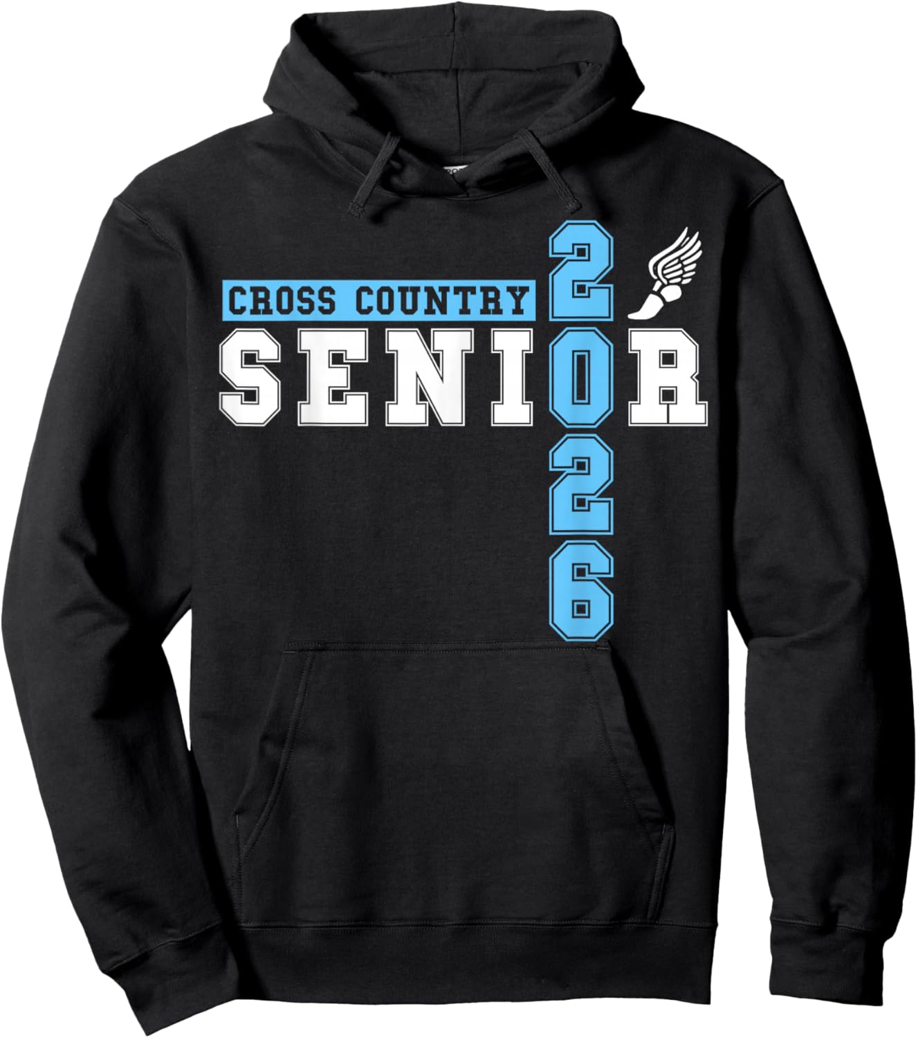 Cross Country Senior Night XC Senior 2026 Graduation 50 Hoodie - Hoodie | Black