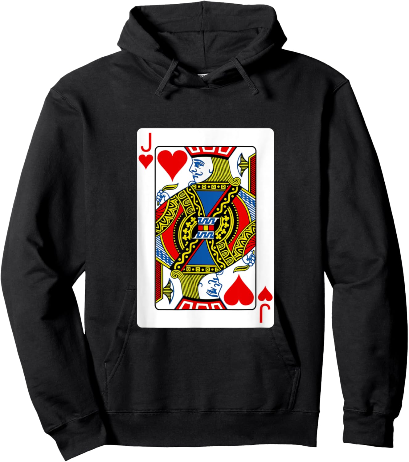 funny halloween shirt 2025 Jack Playing Card Costume fun Hoodie - Hoodie | Black