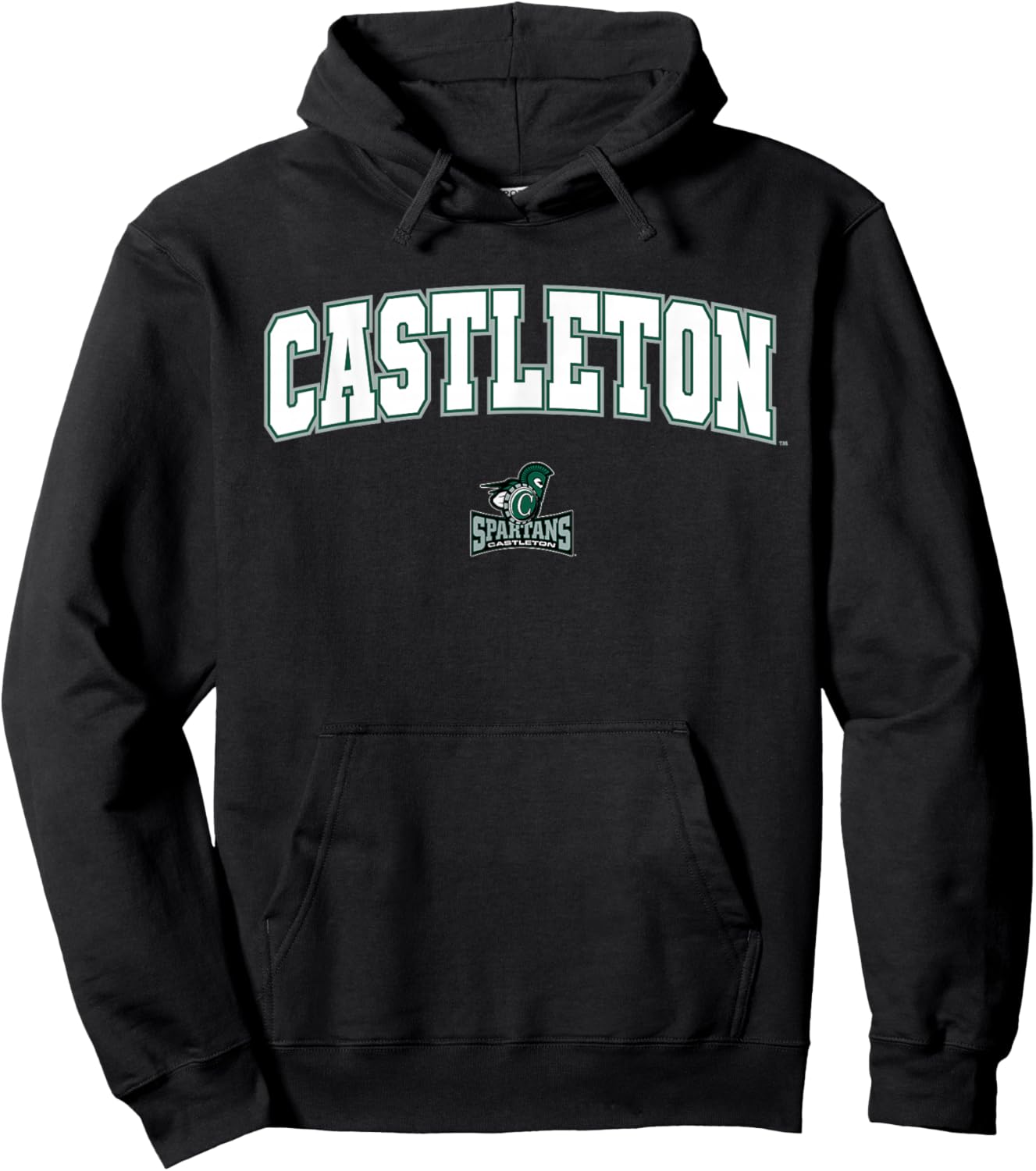 Castleton University Spartans Arch Logo Hoodie - Hoodie | Black