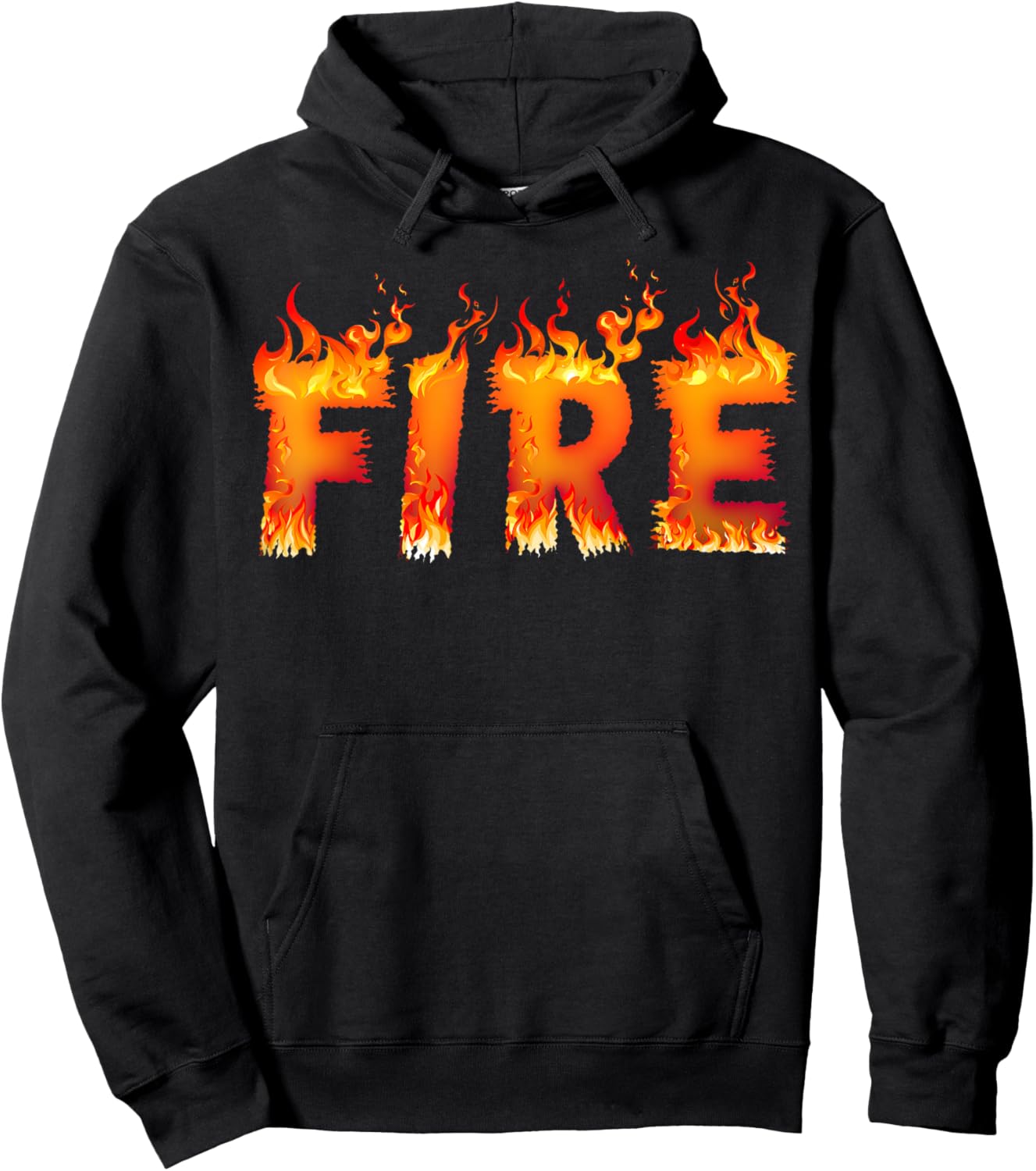 Fire and Ice Last Minute Halloween Matching Couple Costume Hoodie - Hoodie | Black