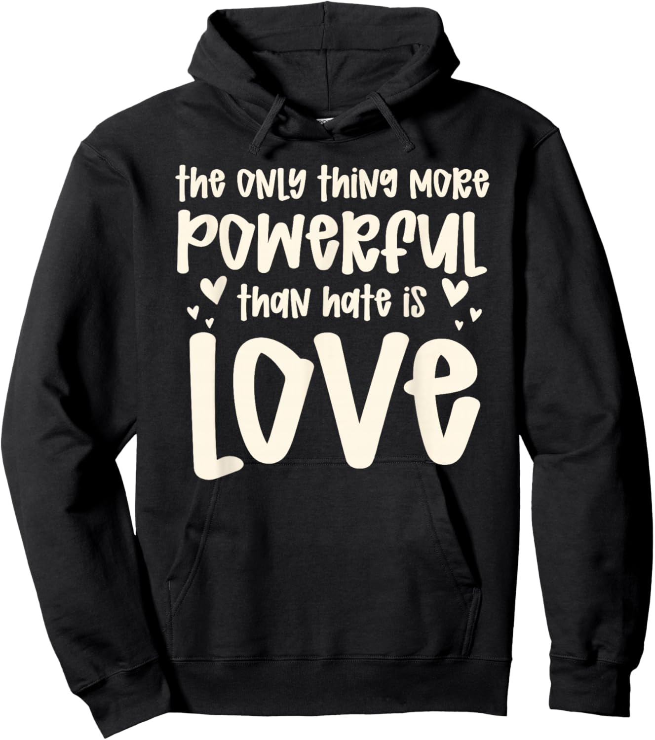 T-Shirt Hoodie - Hoodie | Black