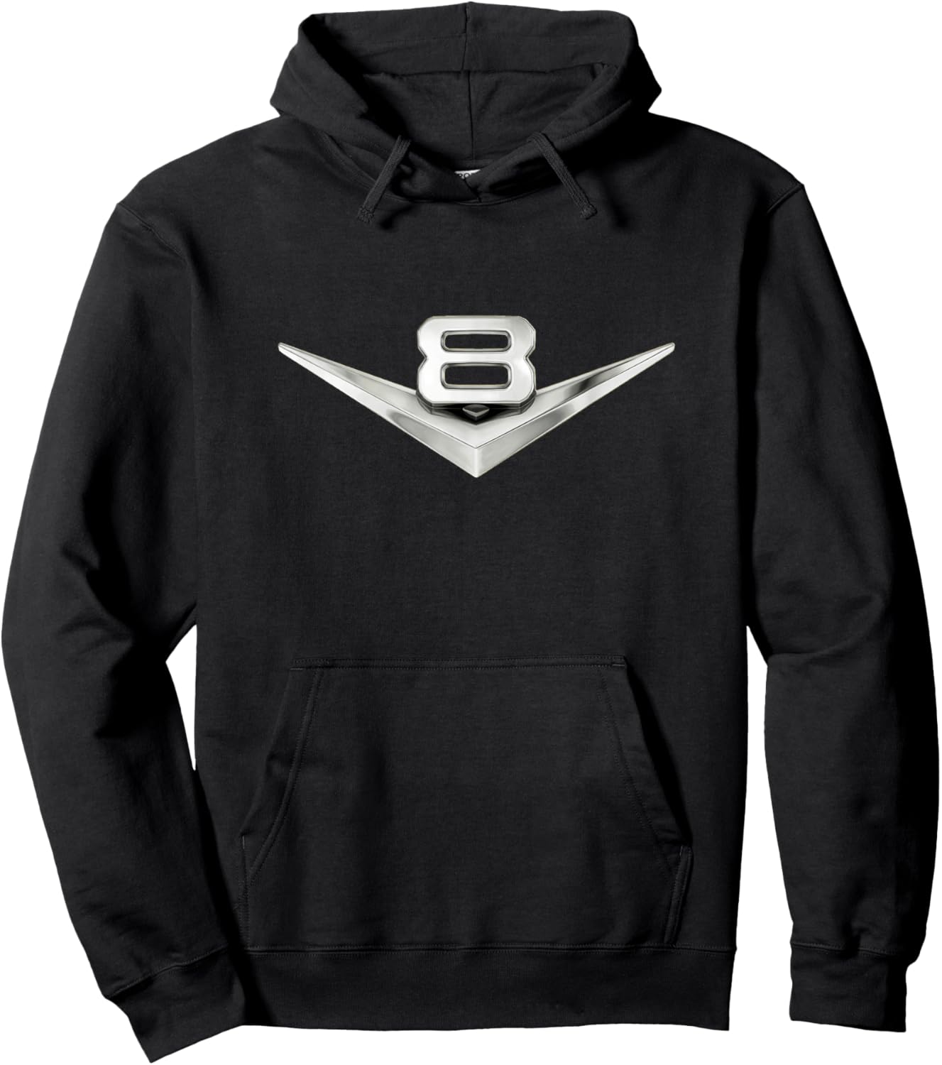 V8 Motorabzeichen, Emblem, Hot Rod Classic American Muscle CAR Hoodie - Hoodie | Black