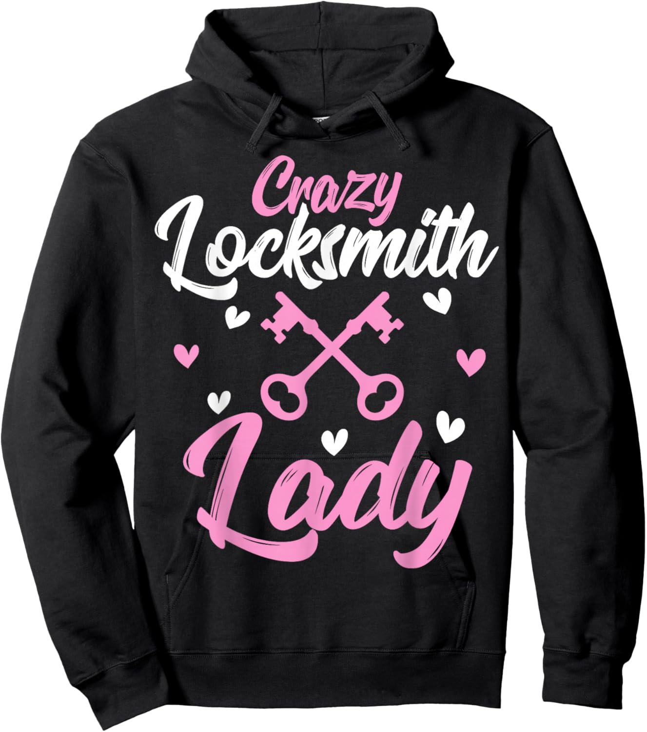 Crazy Locksmith Lady Lock Picker Locksmithing Women Hoodie - Hoodie | Black