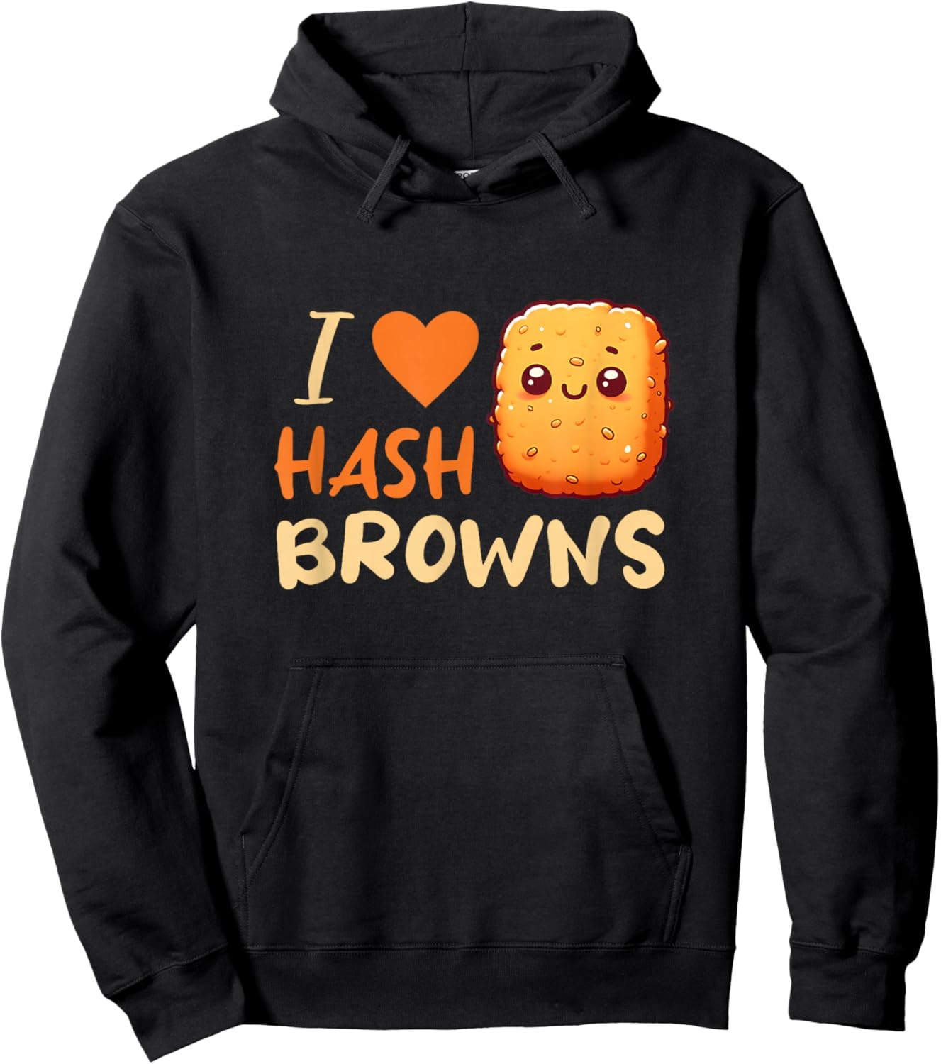 I Love Hash Browns Hoodie - Hoodie | Black