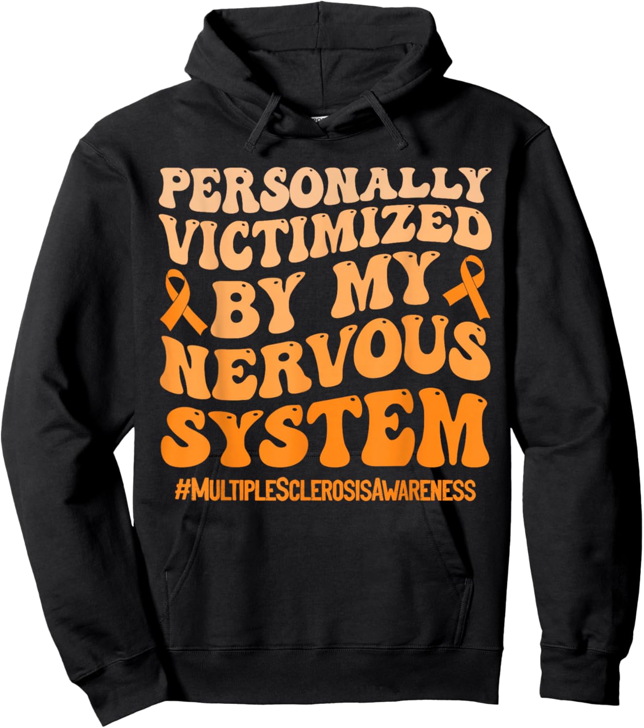 Funny MS Warrior Multiple Sclerosis Hoodie - Hoodie | Black