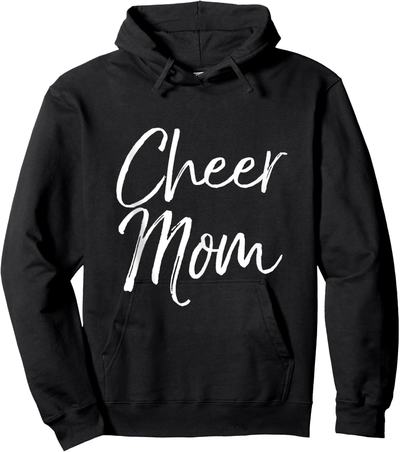 Supportive Cheerleading Competition Mother Outfit Cheer Mom Hoodie - Hoodie | Black