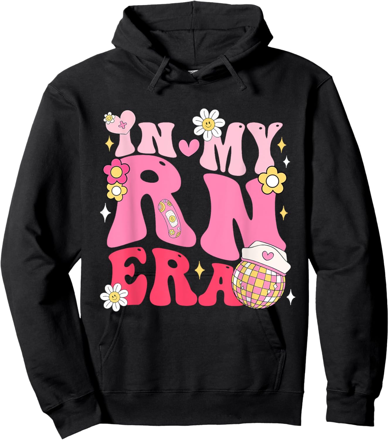In My RN Era Registered Nurse Gifts for Nurses Graduation Hoodie - Hoodie | Black