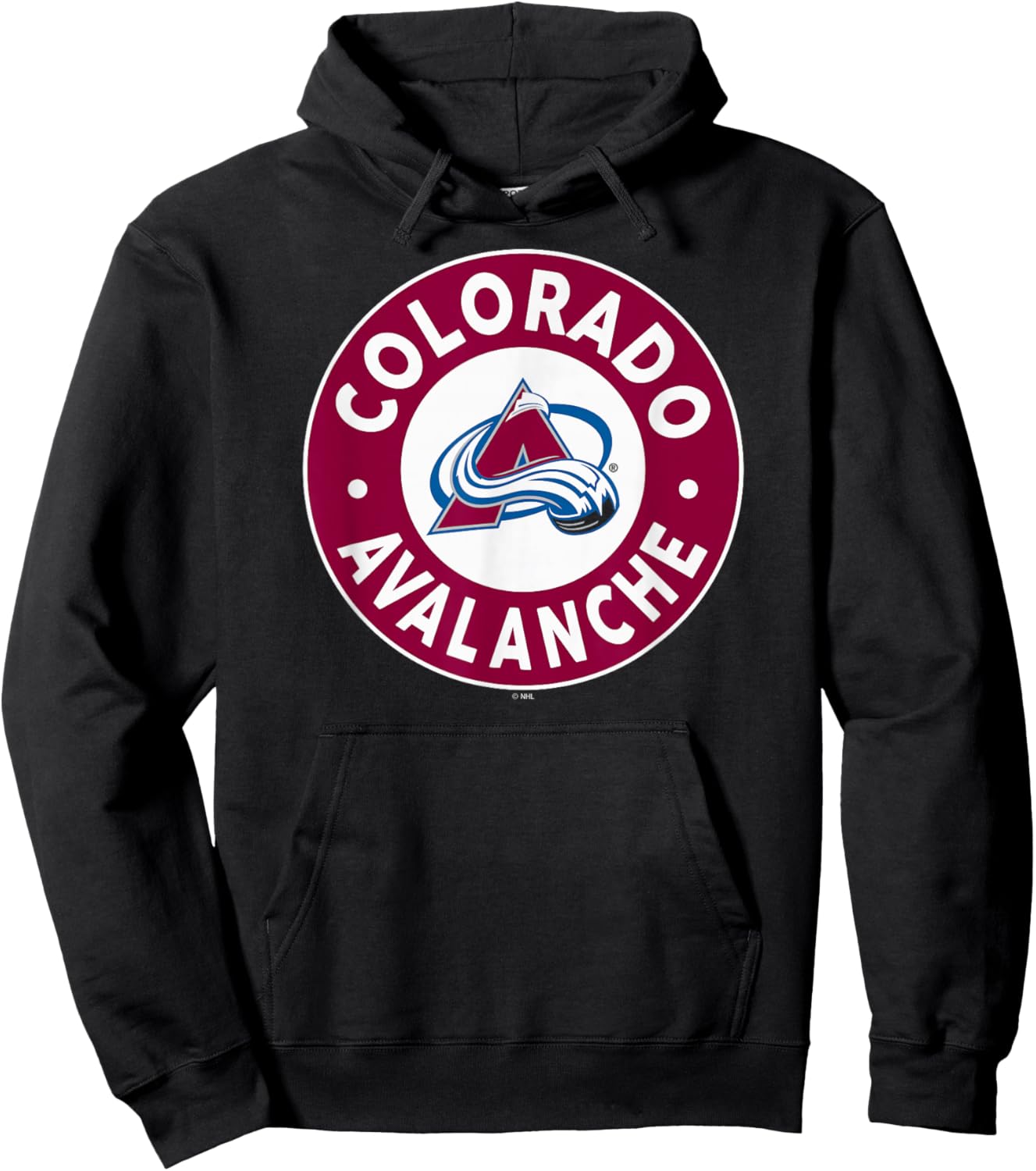 Colorado Avalanche Symbol Black Officially Licensed Hoodie - Hoodie | Black