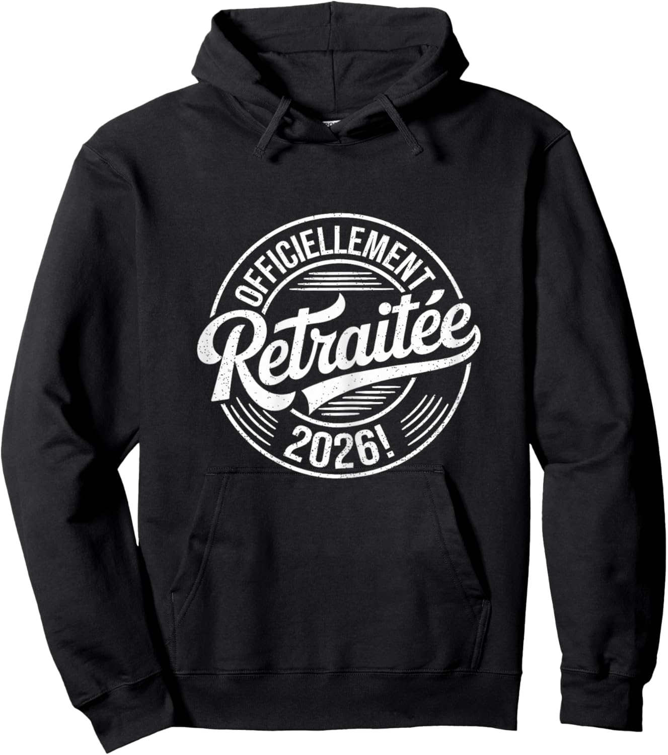 Vintage Officially Retired 2026 Women Hoodie - Hoodie | Black