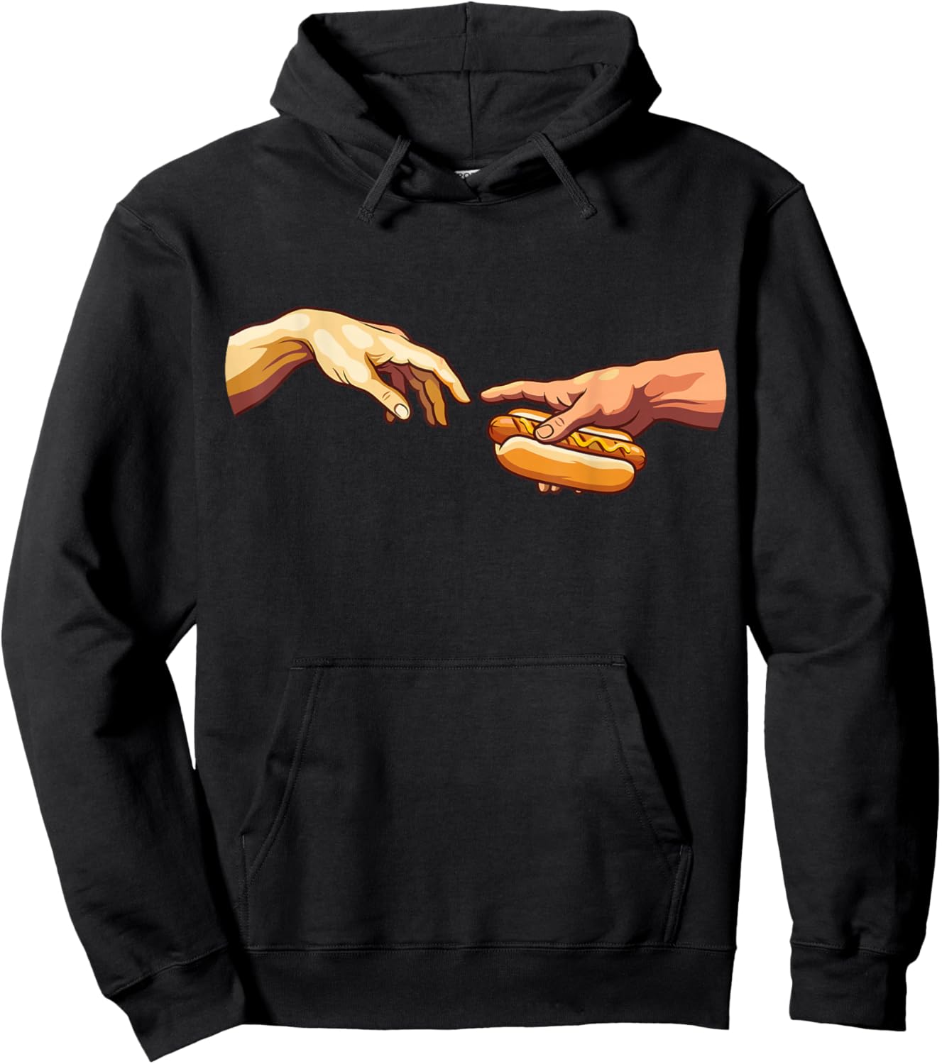 Hot Dog The Creation Funny Hoodie - Hoodie | Black